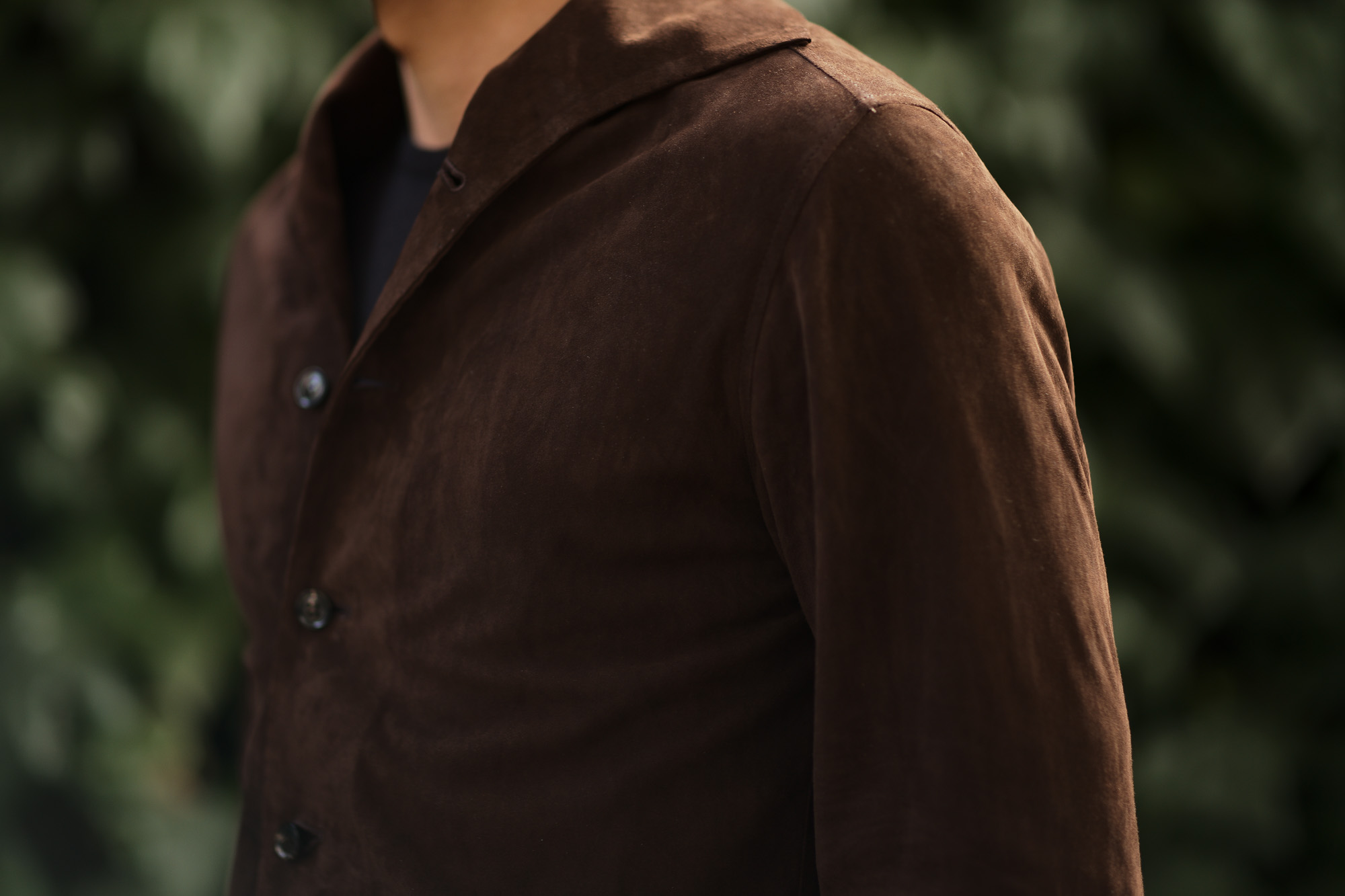 Alfredo Rifugio (アルフレード リフージオ) SS326 CAMOSCIO Summer Suede Leather Shirts サマースウェード レザーシャツ BROWN (ブラウン) made in italy (イタリア製) 2019 春夏 【ご予約受付中】alfredorifujio アルフレードリフージオ 愛知 名古屋 Alto e Diritto アルト エ デリット alto e diritto アルトエデリット レザージャケット 素肌にレザー 42,44,46,48,50,52