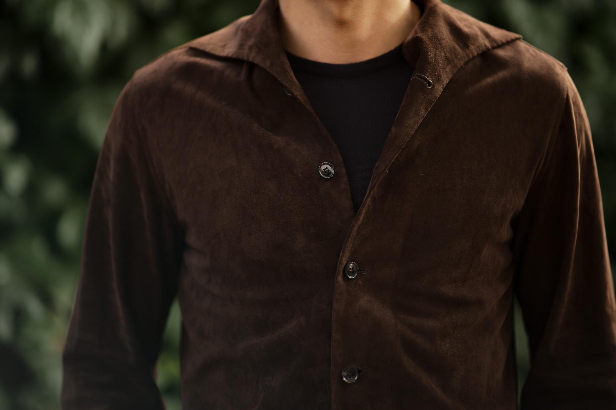 Alfredo Rifugio (アルフレード リフージオ) SS326 CAMOSCIO Summer Suede Leather Shirts サマースウェード レザーシャツ BROWN (ブラウン) made in italy (イタリア製) 2019 春夏 【ご予約受付中】alfredorifujio アルフレードリフージオ 愛知 名古屋 Alto e Diritto アルト エ デリット alto e diritto アルトエデリット レザージャケット 素肌にレザー 42,44,46,48,50,52