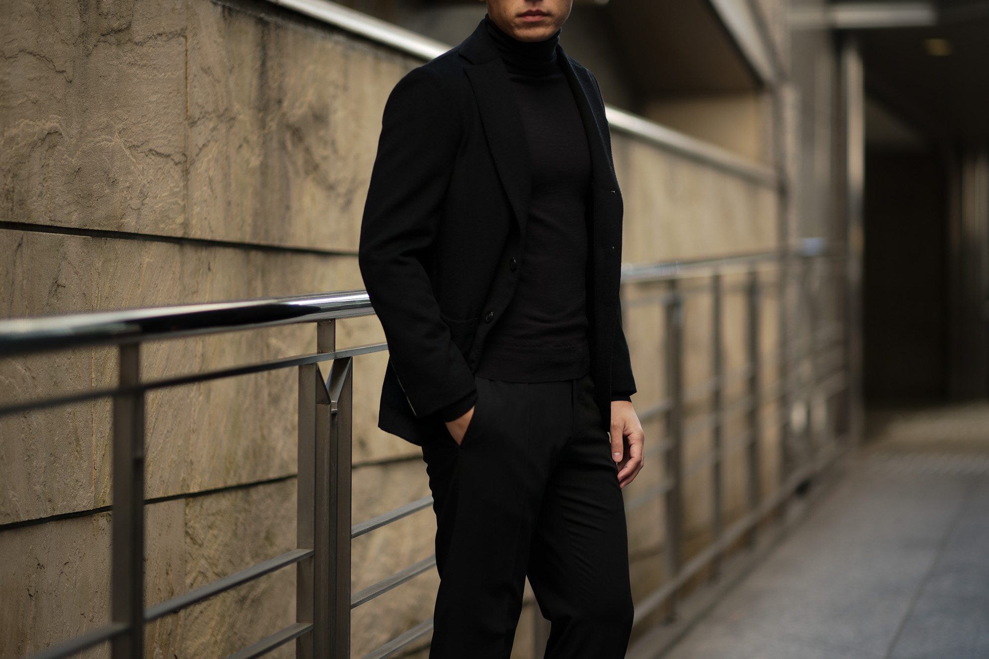 Cuervo (クエルボ) Sartoria Collection (サルトリア コレクション) Lobb (ロブ) Cashmere カシミア 3B ジャケット BLACK (ブラック) MADE IN JAPAN (日本製) 2019 春夏新作 【第2便ご予約受付開始】愛知 名古屋 altoediritto アルトエデリット スーツ ジャケット カシミヤ