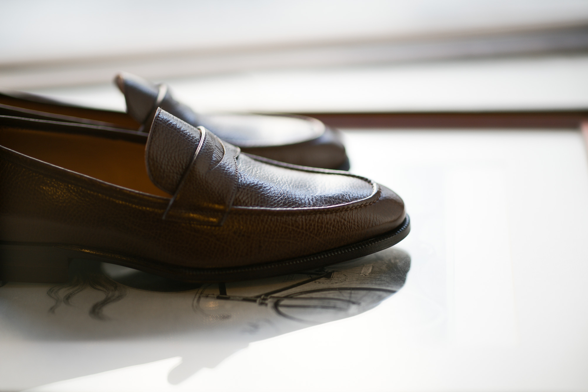 ENZO BONAFE(エンツォボナフェ) ART. EB-08 Coin Loafer コインローファー LAMA ラマレザー ドレスシューズ ローファー COLA(ブラウン) made in italy (イタリア製) 2019 春夏新作 愛知 名古屋 enzobonafe エンツォボナフェ eb08