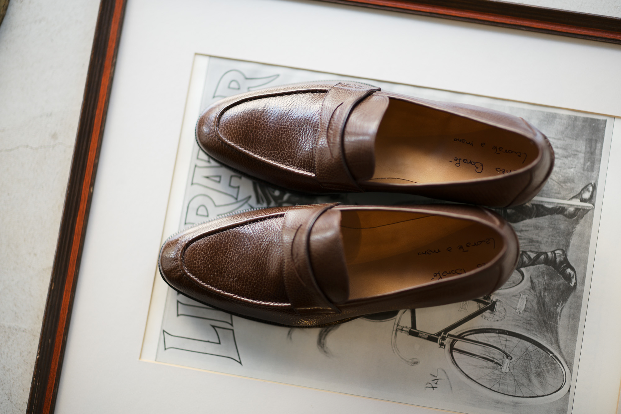 ENZO BONAFE(エンツォボナフェ) ART. EB-08 Coin Loafer コインローファー LAMA ラマレザー ドレスシューズ ローファー COLA(ブラウン) made in italy (イタリア製) 2019 春夏新作 愛知 名古屋 enzobonafe エンツォボナフェ eb08