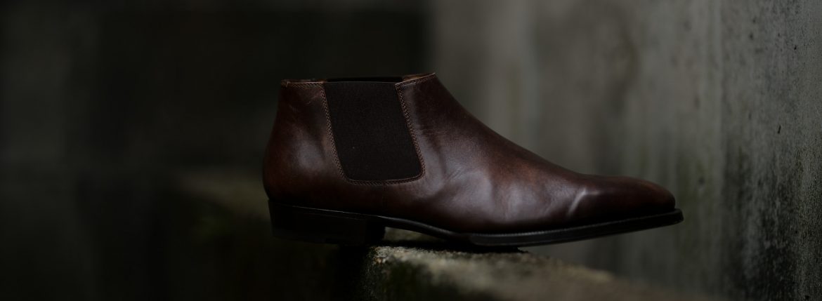 ENZO BONAFE (エンツォボナフェ) CARY GRANT III Side gore Boots サイドゴアブーツ MUSEUM CALF(ミュージアムカーフ) ドレスシューズ ドレスブーツ DARK BROWN(ダークブラウン) made in italy (イタリア製) 2019 秋冬のイメージ