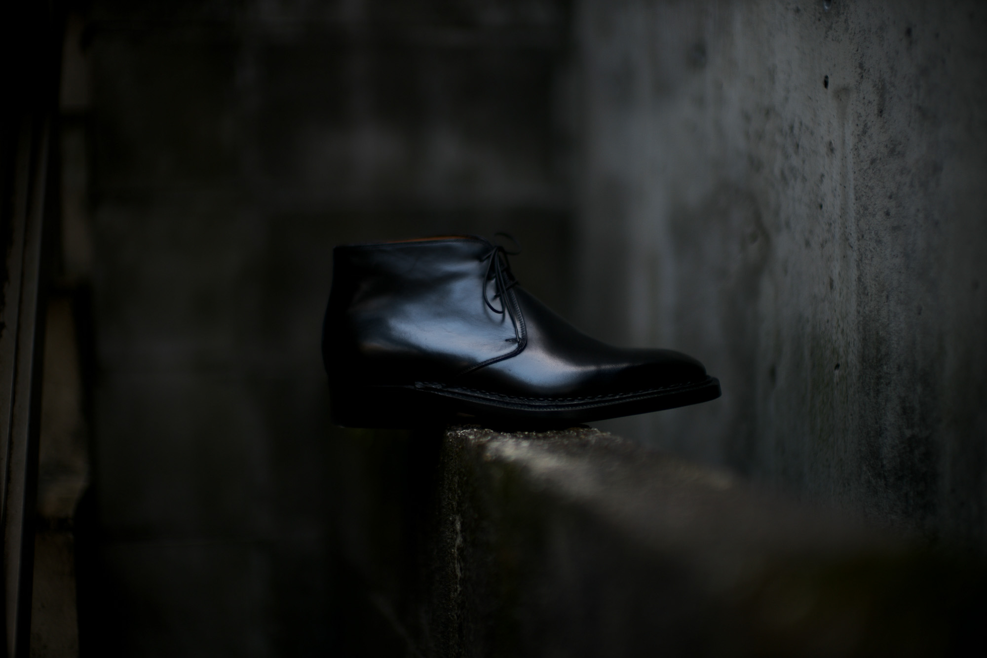 ENZO BONAFE (エンツォボナフェ) ART.3722 Chukka boots Du Puy Vitello デュプイ社ボックスカーフ チャッカブーツ NERO (ブラック) made in italy (イタリア製) 2019 秋冬 enzobonafe 愛知 名古屋 altoediritto アルトエデリット