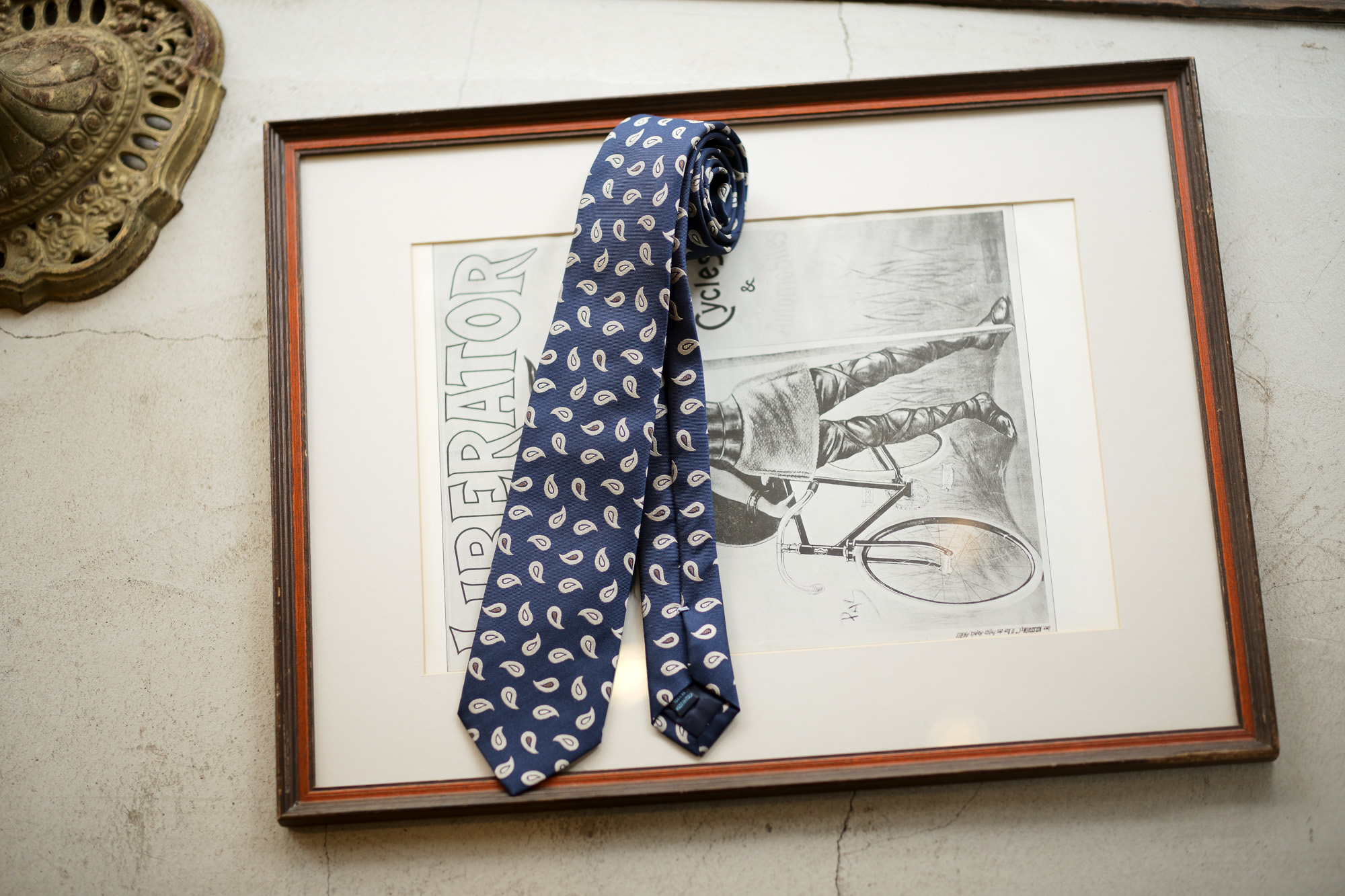 FRANCO BASSI (フランコバッシ) PAISLEY TIE (ペイズリータイ) シルク ジャガード ペイズリー ネクタイ NAVY (ネイビー・2) Made in italy (イタリア製) 2019 春夏新作 francobassi フランコバッシ 愛知 名古屋 Alto e Diritto アルト エ デリット タイ ネクタイ