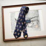FRANCO BASSI (フランコバッシ) PAISLEY TIE (ペイズリータイ) シルク ジャガード ペイズリー ネクタイ NAVY (ネイビー・4) Made in italy (イタリア製) 2019 春夏新作のイメージ