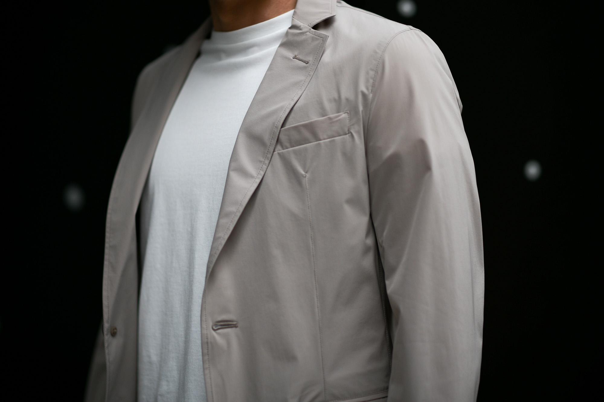 HERNO (ヘルノ) GA0069U Stretch Nylon Jacket (ストレッチ ナイロン ジャケット) 撥水ナイロン 2Bジャケット GRAY (グレー・2601) Made in italy (イタリア製) 2019春夏新作 alto e diritto アルトエデリット 愛知 名古屋