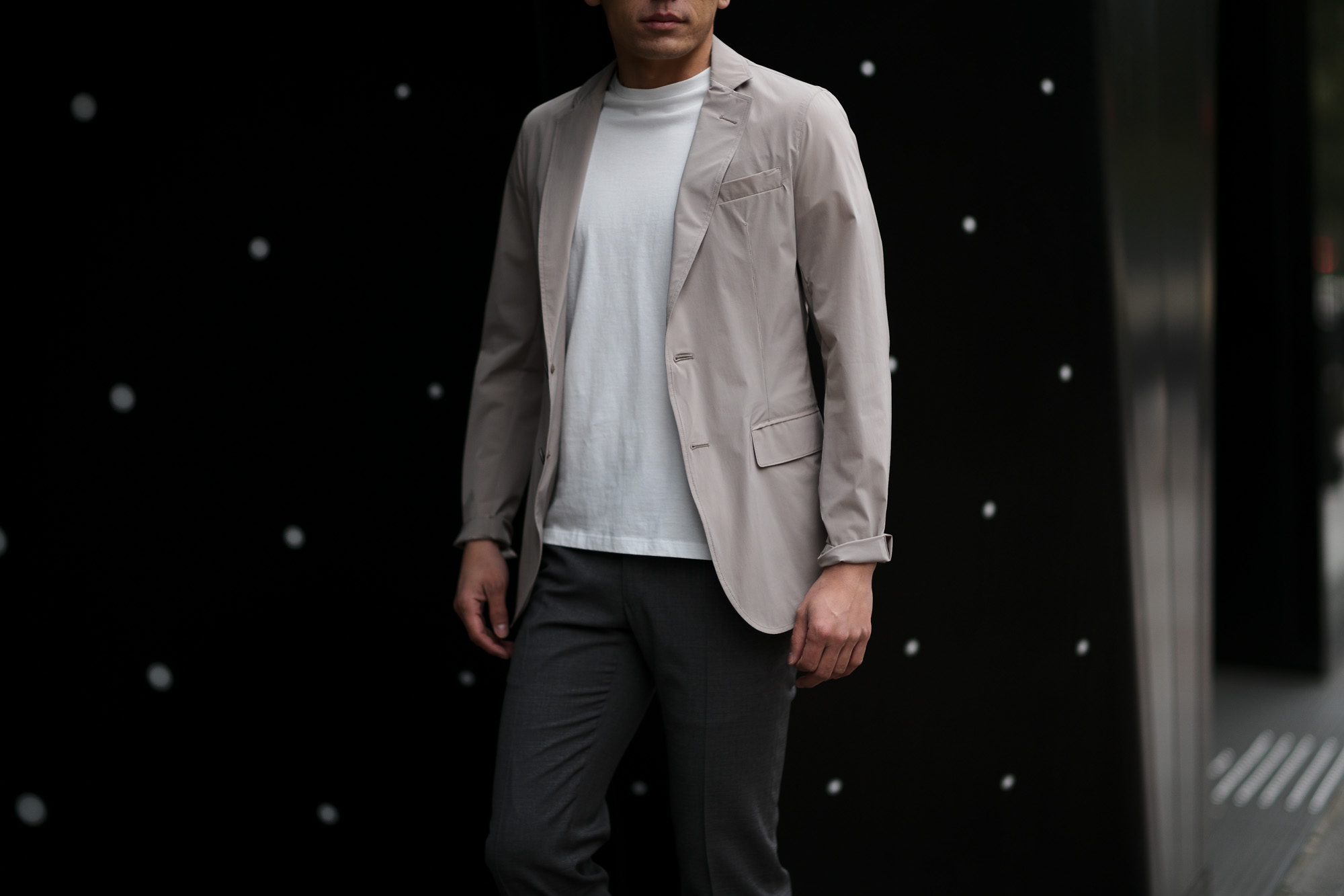 HERNO (ヘルノ) GA0069U Stretch Nylon Jacket (ストレッチ ナイロン ジャケット) 撥水ナイロン 2Bジャケット GRAY (グレー・2601) Made in italy (イタリア製) 2019春夏新作 alto e diritto アルトエデリット 愛知 名古屋