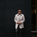 KIRED (キーレッド) PABLO (パブロ) LoroPiana (ロロピアーナ) レーザーカット ステンカラー コート BEIGE × RED (ベージュ×レッド・38) Made in italy (イタリア製) 2019 春夏新作のイメージ