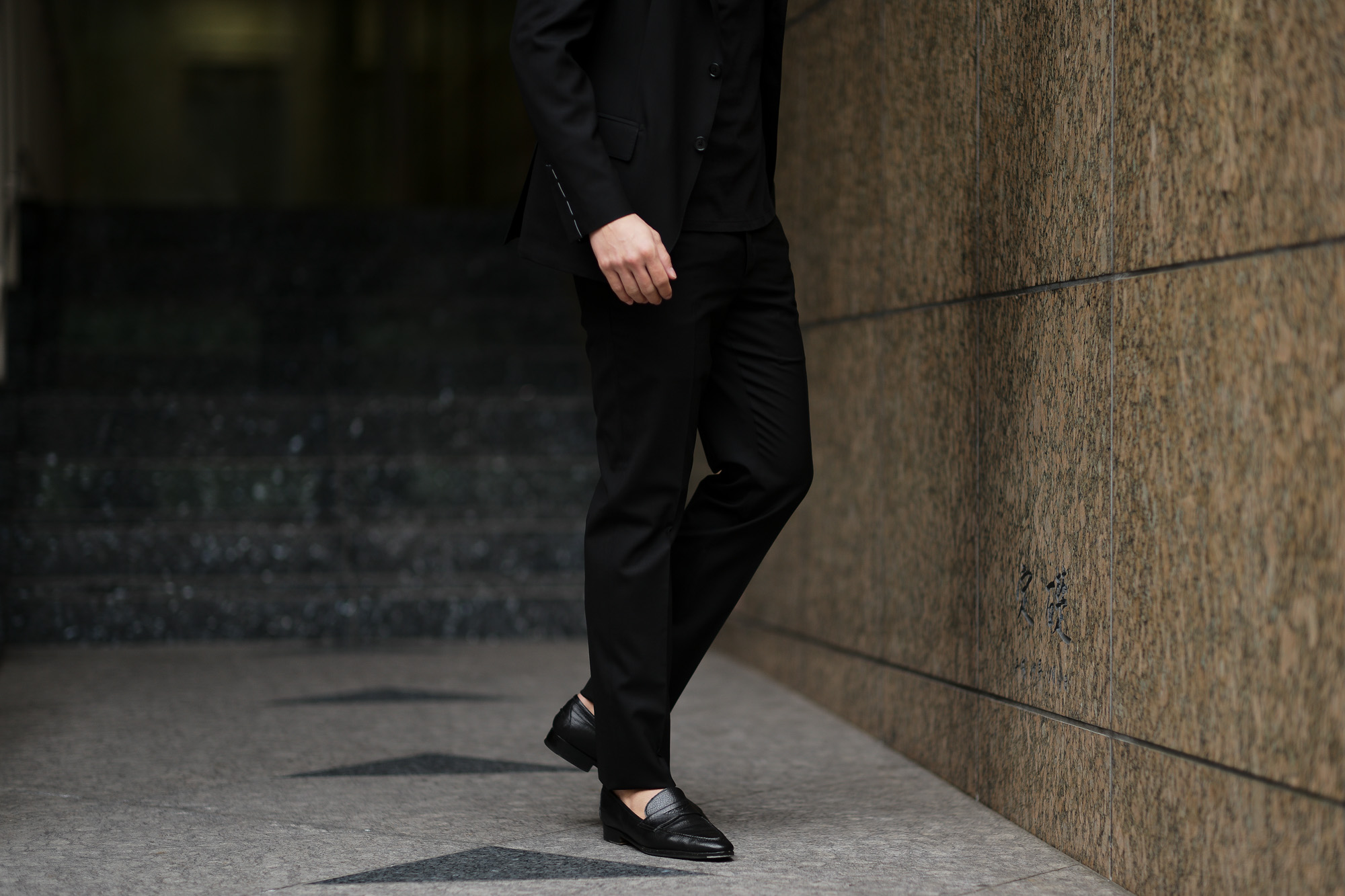 LARDINI (ラルディーニ) EASY WEAR (イージーウエア) Pakkaburu Suit (パッカブル スーツ) トロピカルウール パッカブル ストレッチ スーツ BLACK (ブラック・306) made in italy (イタリア製) 2019 春夏新作 愛知　名古屋 altoediritto アルトエデリット