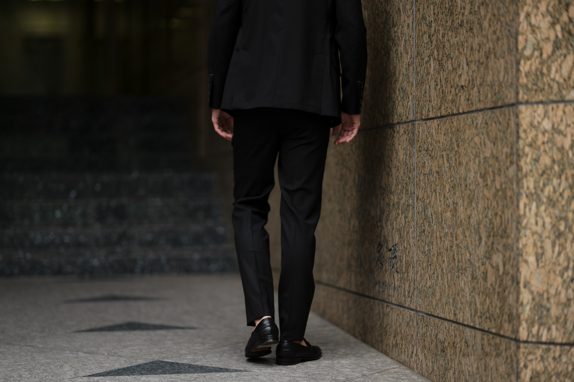 LARDINI (ラルディーニ) EASY WEAR (イージーウエア) Pakkaburu Suit (パッカブル スーツ) トロピカルウール パッカブル ストレッチ スーツ BLACK (ブラック・306) made in italy (イタリア製) 2019 春夏新作 愛知　名古屋 altoediritto アルトエデリット