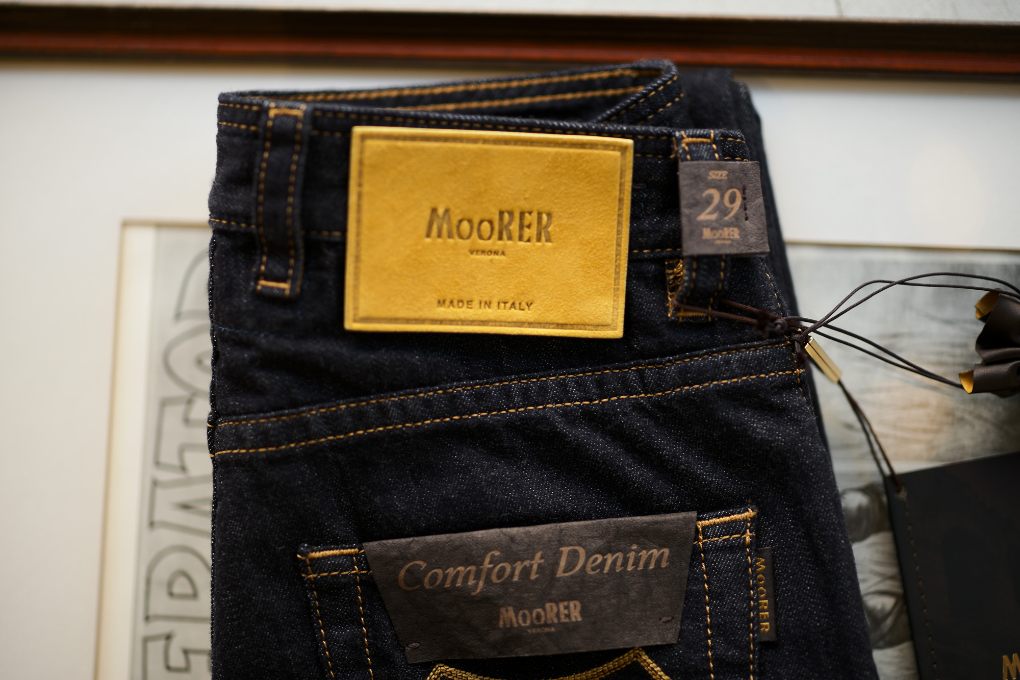 MOORER (ムーレー) GIOTTO (ジオット) Japanese Fabric Comfort Denim (コンフォートデニム) ストレッチ ジーンズ デニムパンツ INDIGO (インディゴ・78) Made in italy (イタリア製) 2019 秋冬新作 【ご予約受付中】 Alto e Diritto altoediritto アルトエデリット