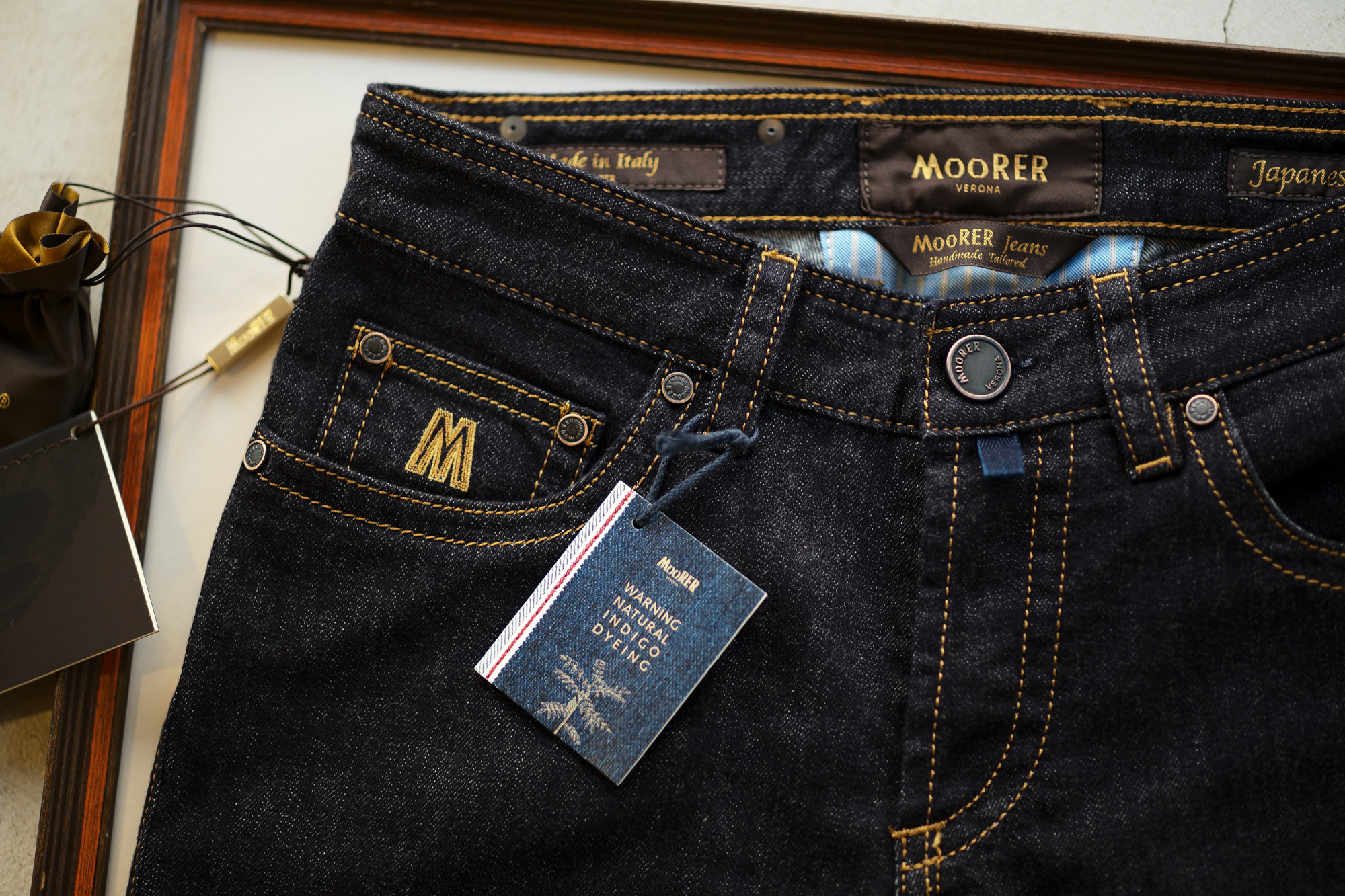 MOORER (ムーレー) GIOTTO (ジオット) Japanese Fabric Comfort Denim (コンフォートデニム) ストレッチ ジーンズ デニムパンツ INDIGO (インディゴ・78) Made in italy (イタリア製) 2019 秋冬新作 【ご予約受付中】 Alto e Diritto altoediritto アルトエデリット