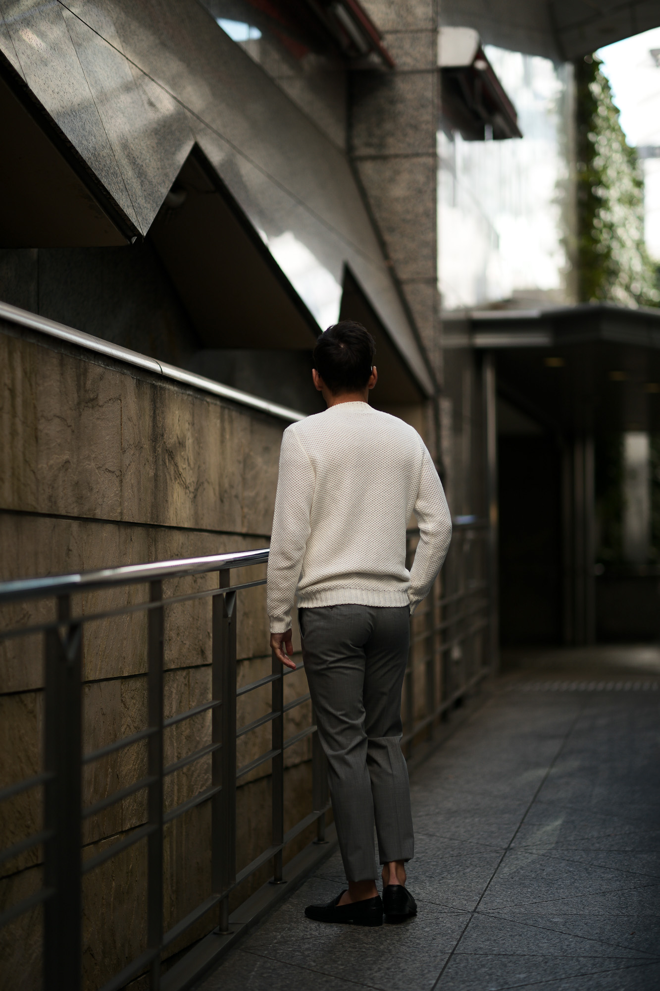 Settefili Cashmere (セッテフィーリ カシミア) Girocollo Nido D Ape (メッシュ クルーネック セーター) リネンコットン サマーニット セーター OFF WHITE (オフホワイト・MA05)  made in italy (イタリア製) 2019 春夏新作 settefilicashmere セッテフィーリカシミア 愛知 名古屋 東京 大阪 alto e diritto アルトエデリット