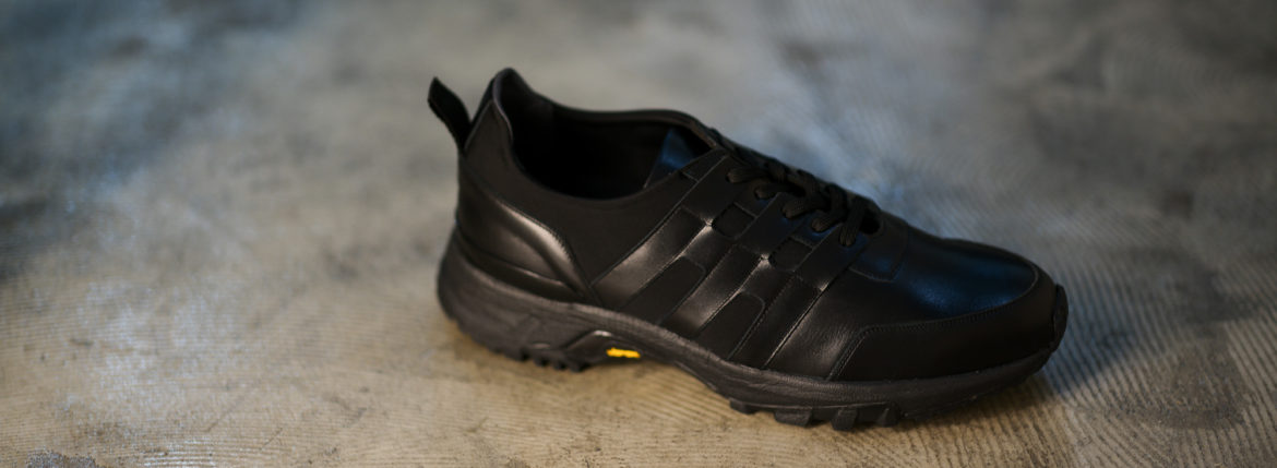 WH (ダブルエイチ) WH-0111 Faster Last(ファスターラスト) Sneakers スニーカー BLACK×BLACK (ブラック×ブラック) MADE IN JAPAN (日本製) 2019 秋冬【ご予約受付開始】 愛知 名古屋 alto e diritto altoediritto アルトエデリット