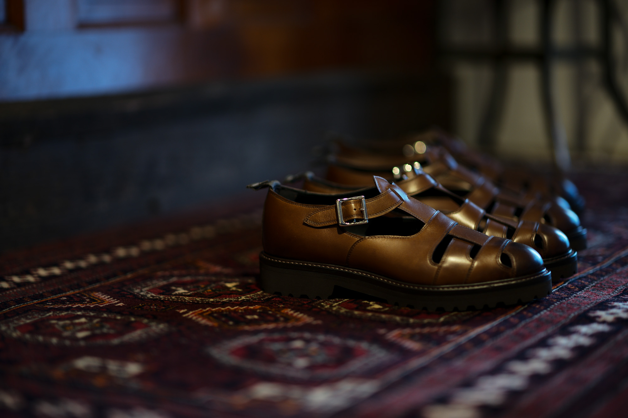 WH (ダブルエイチ) WH-0900 Gurkha Sandals Birdie Last (バーディラスト) ANNONAY Vocalou Calf Leather グルカサンダル ANT BROWN (アンティークブラウン) MADE IN JAPAN (日本製) 2019 春夏新作　wh0900 サンダル グルカ altoediritto アルトエデリット