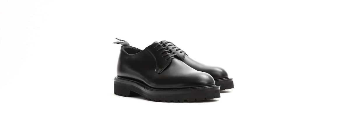 WH (ダブルエイチ) WHS-0010 Plane Toe Shoes (干場氏 スペシャル) Birdie Last (バーディラスト) ANNONAY Vocalou Calf Leather プレーントゥシューズ BLACK (ブラック) MADE IN JAPAN (日本製) 2019 春夏　【ご予約受付中】 愛知 名古屋 alto e diritto altoediritto アルトエデリット