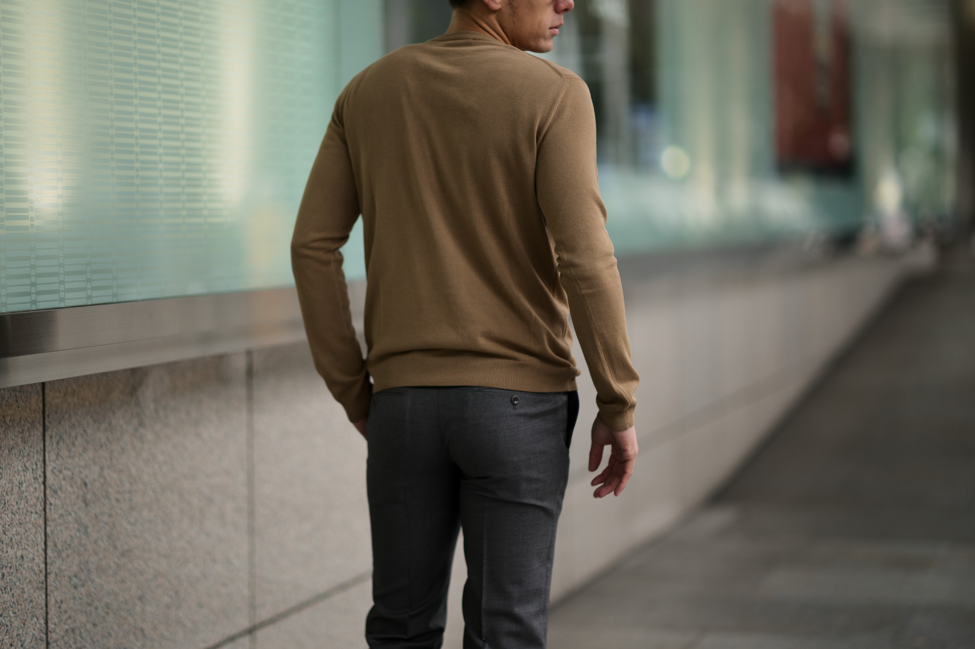 ZANONE (ザノーネ) Crew Neck Sweater (クルーネックセーター) コットンニット サマーセーター BEIGE (ベージュ・Z0866) made in italy (イタリア製) 2019 春夏新作 愛知 名古屋 altoediritto アルトエデリット