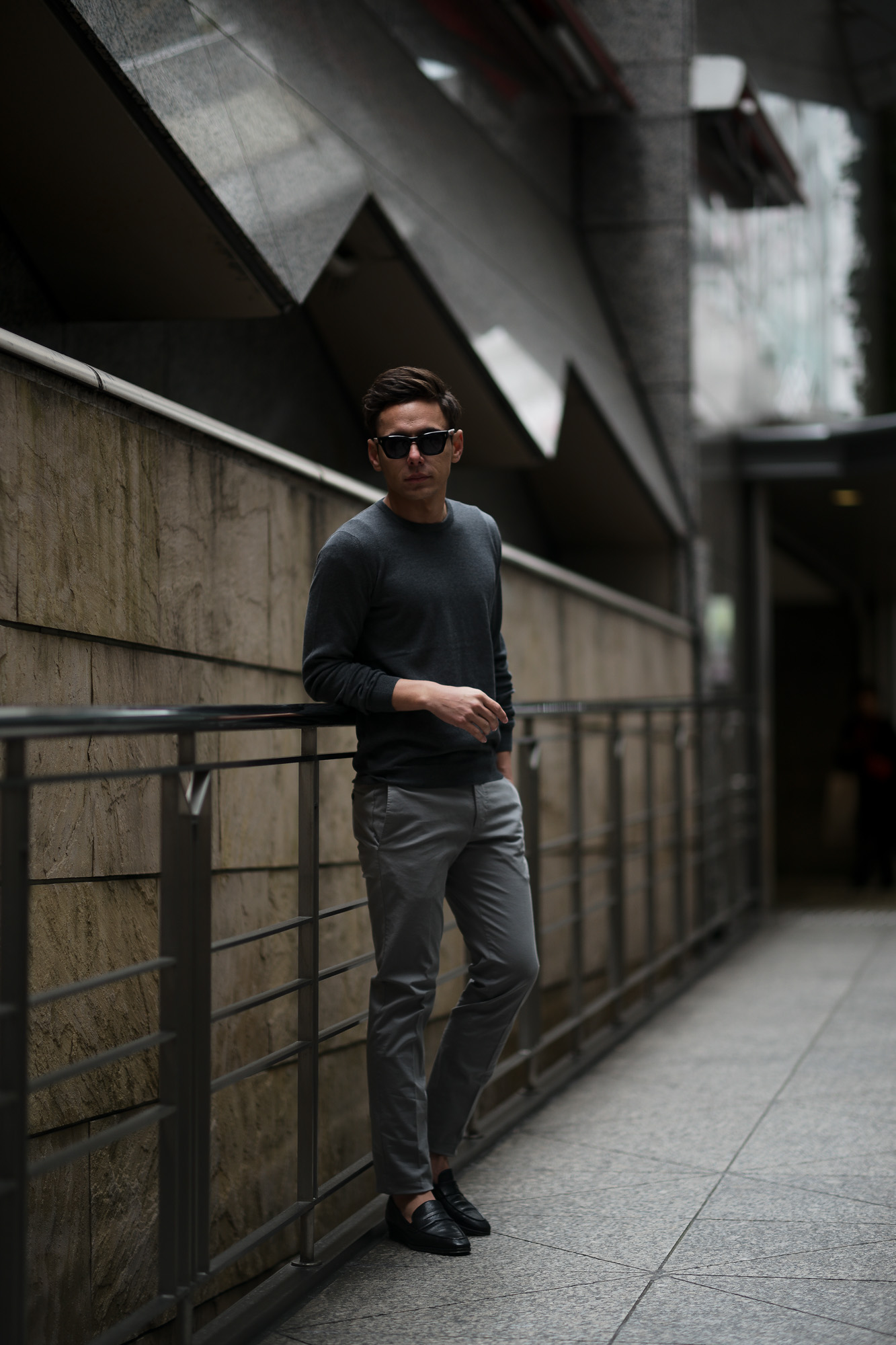 ZANONE (ザノーネ) Crew Neck Sweater (クルーネックセーター) コットンニット サマーセーター CHARCOAL GRAY (チャコールグレー・Z3340) made in italy (イタリア製) 2019 春夏新作 愛知 名古屋 altoediritto アルトエデリット