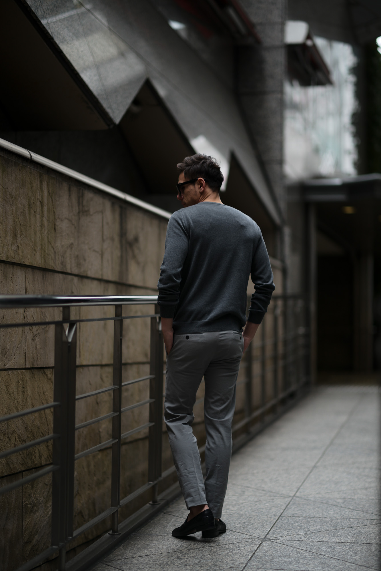 ZANONE (ザノーネ) Crew Neck Sweater (クルーネックセーター) コットンニット サマーセーター CHARCOAL GRAY (チャコールグレー・Z3340) made in italy (イタリア製) 2019 春夏新作 愛知 名古屋 altoediritto アルトエデリット