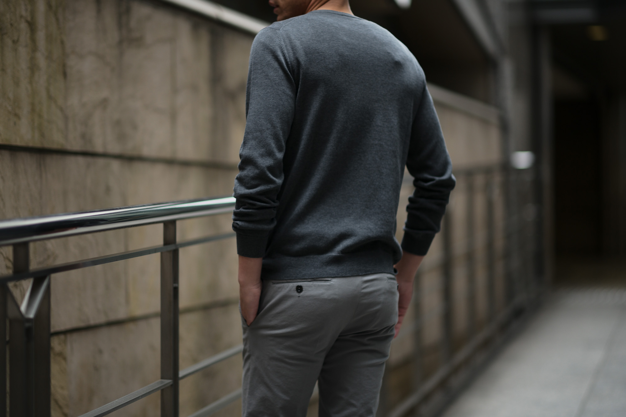 ZANONE (ザノーネ) Crew Neck Sweater (クルーネックセーター) コットンニット サマーセーター CHARCOAL GRAY (チャコールグレー・Z3340) made in italy (イタリア製) 2019 春夏新作 愛知 名古屋 altoediritto アルトエデリット