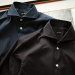 Cuervo (クエルボ) Sartoria Collection (サルトリア コレクション) Pier(ピエル) STRETCH COTTON ストレッチコットン シャツ BLACK (ブラック),NAVY(ネイビー) MADE IN ITALY (イタリア製) 2019 春夏新作のイメージ