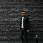 Cuervo (クエルボ) Satisfaction Leather Collection (サティスファクション レザー コレクション) East West(イーストウエスト) SMOKE(スモーク) BUFFALO LEATHER (バッファロー レザー) レザージャケット BLACK(ブラック) MADE IN JAPAN (日本製) 2019 春夏新作のイメージ