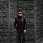 Cuervo (クエルボ) Satisfaction Leather Collection (サティスファクション レザー コレクション) TOM (トム) BUFFALO LEATHER (バッファロー レザー) シングル ライダース ジャケット BLACK (ブラック) MADE IN JAPAN (日本製) 2019 春夏新作のイメージ