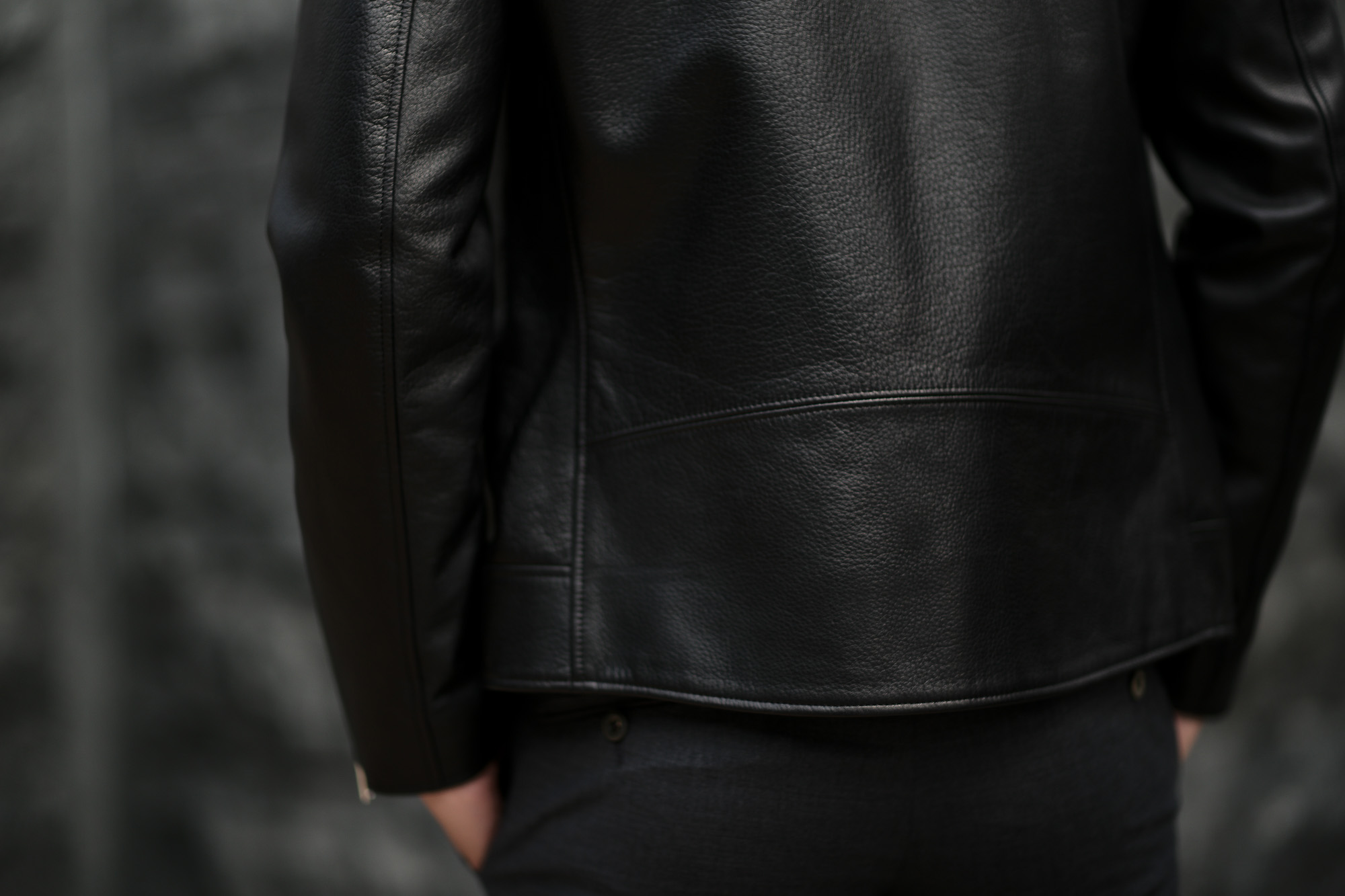Cuervo (クエルボ) Satisfaction Leather Collection (サティスファクション レザー コレクション) TOM (トム) BUFFALO LEATHER (バッファロー レザー) シングル ライダース ジャケット BLACK (ブラック) MADE IN JAPAN (日本製) 2019 春夏新作 クエルボ レザージャケット 愛知 名古屋 alto e diritto アルトエデリット セレクトショップ