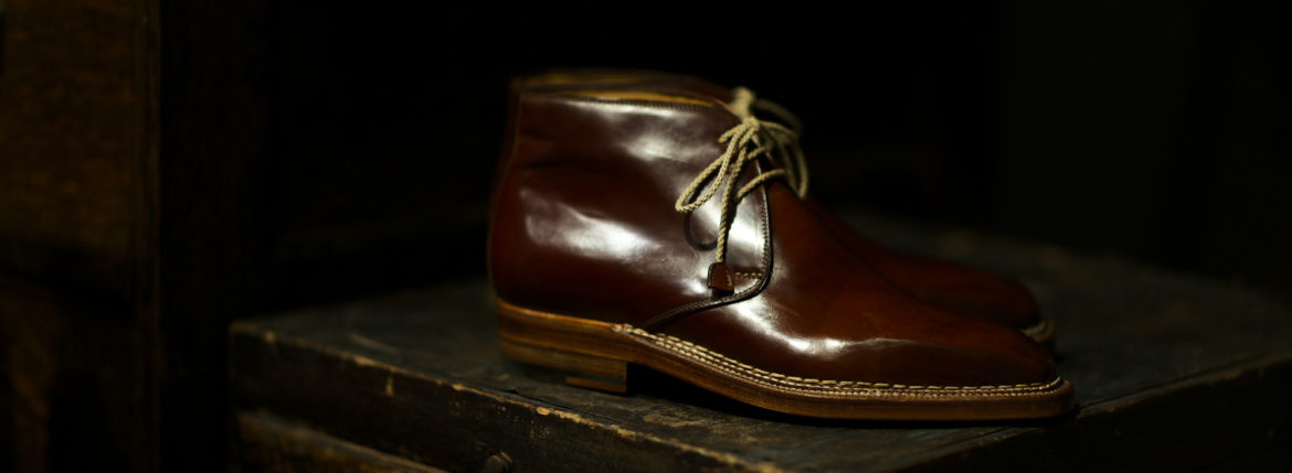 ENZO BONAFE(エンツォボナフェ) ART.3722 Chukka boots チャッカブーツ Horween Shell Cordovan Leather ホーウィン社 シェルコードバンレザー ノルベジェーゼ製法 チャッカブーツ コードバンブーツ　No.4(#4) made in italy (イタリア製) 2019 秋冬 enzobonafe 愛知 名古屋 altoediritto アルトエデリット