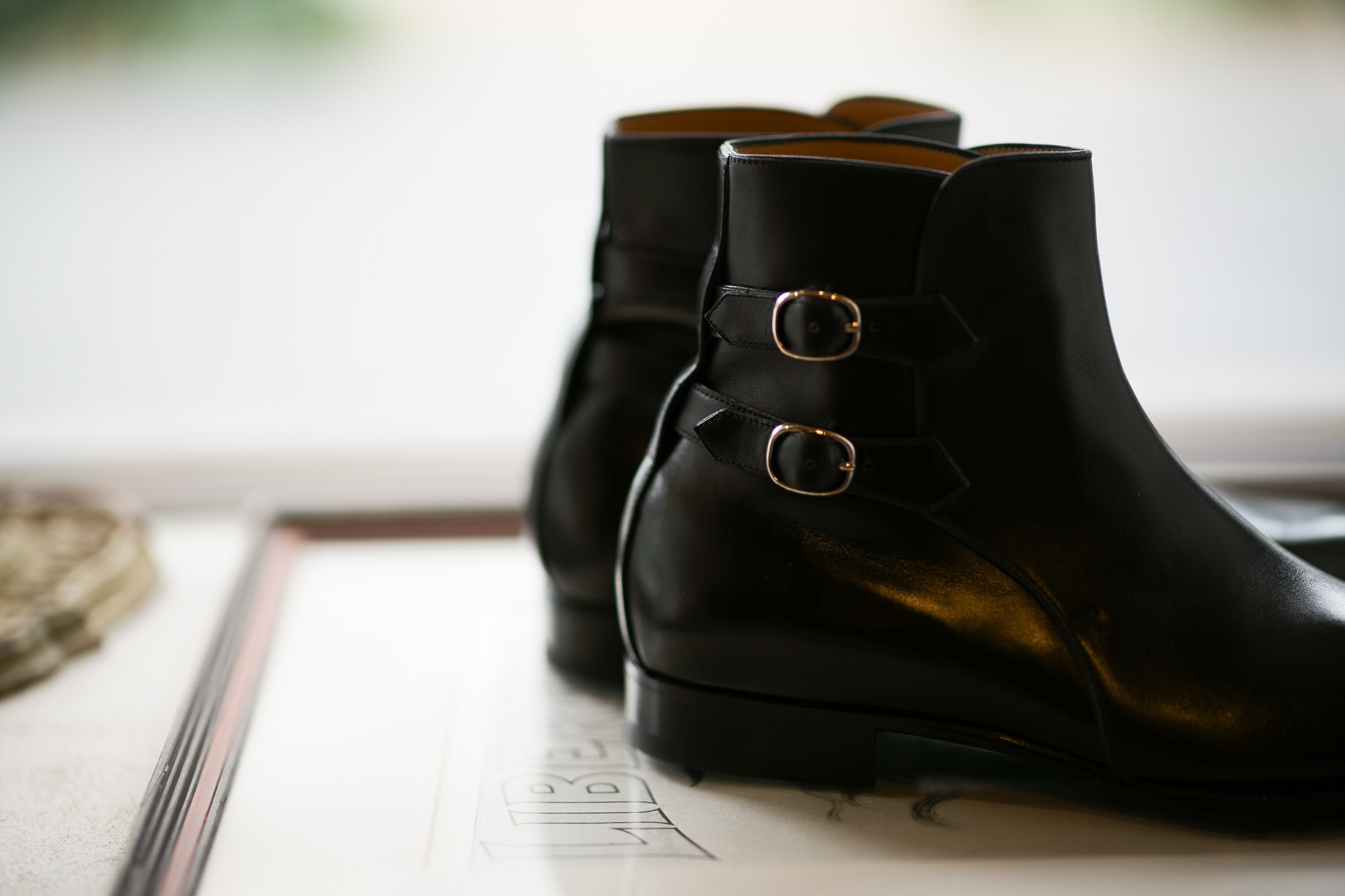 ENZO BONAFE(エンツォボナフェ) ART.3995 Double strap boot Du Puy Vitello デュプイ社ボックスカーフ ダブルストラップブーツ NERO (ブラック) made in italy (イタリア製) 2019 春夏新作 enzobonafe 愛知 名古屋 Alto e Diritto アルト エ デリット alto e diritto アルトエデリット 5,5.5,6,6.5,7,7.5,8,8.5,9,9.5