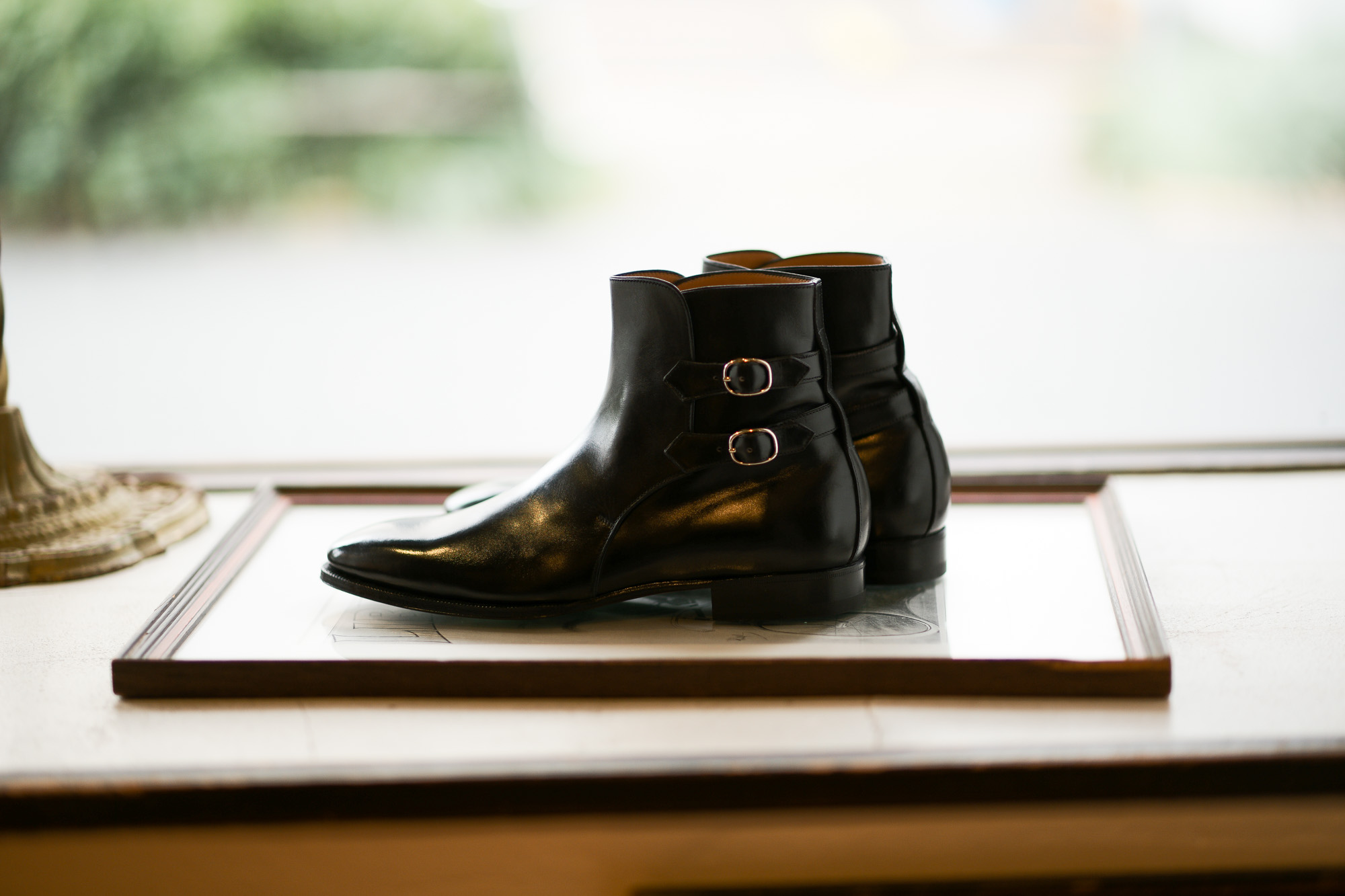 ENZO BONAFE(エンツォボナフェ) ART.3995 Double strap boot Du Puy Vitello デュプイ社ボックスカーフ ダブルストラップブーツ NERO (ブラック) made in italy (イタリア製) 2019 春夏新作 enzobonafe 愛知 名古屋 Alto e Diritto アルト エ デリット alto e diritto アルトエデリット 5,5.5,6,6.5,7,7.5,8,8.5,9,9.5