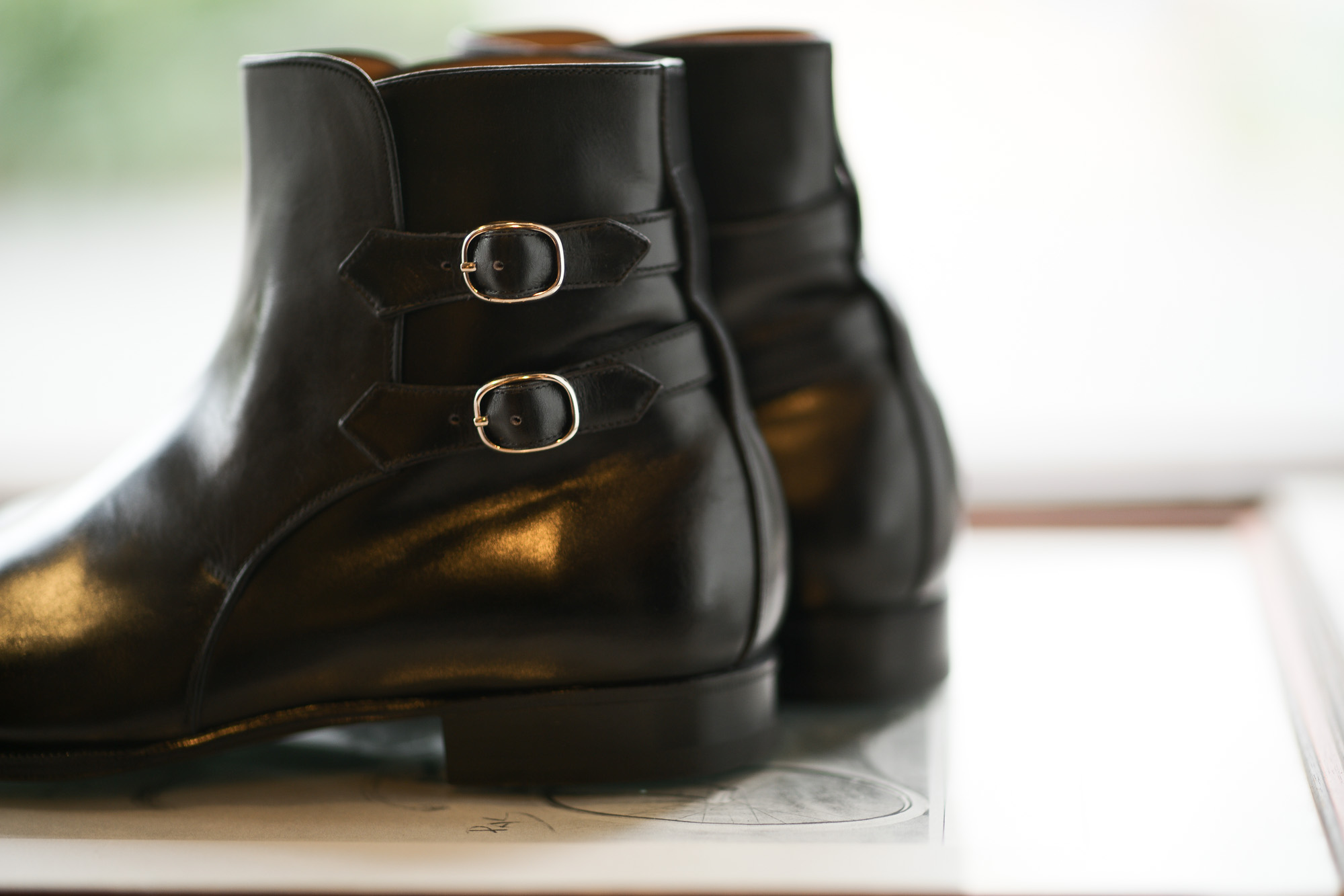 ENZO BONAFE(エンツォボナフェ) ART.3995 Double strap boot Du Puy Vitello デュプイ社ボックスカーフ ダブルストラップブーツ NERO (ブラック) made in italy (イタリア製) 2019 春夏新作 enzobonafe 愛知 名古屋 Alto e Diritto アルト エ デリット alto e diritto アルトエデリット 5,5.5,6,6.5,7,7.5,8,8.5,9,9.5