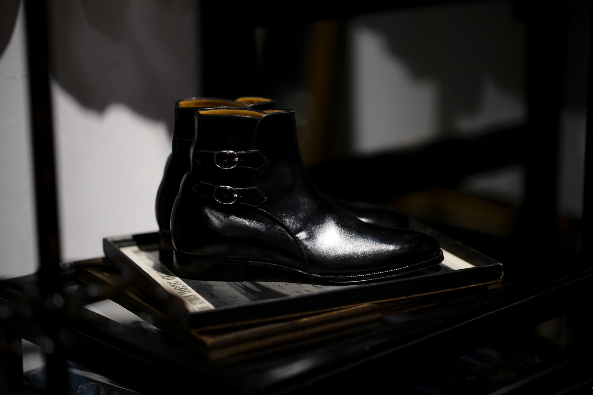 ENZO BONAFE(エンツォボナフェ) ART.3995 Double strap boot Du Puy Vitello デュプイ社ボックスカーフ ダブルストラップブーツ NERO (ブラック) made in italy (イタリア製) 2019 春夏新作 enzobonafe 愛知 名古屋 Alto e Diritto アルト エ デリット alto e diritto アルトエデリット 5,5.5,6,6.5,7,7.5,8,8.5,9,9.5