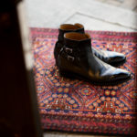 ENZO BONAFE(エンツォボナフェ) ART.3995 Double strap boot Du Puy Vitello デュプイ社ボックスカーフ ダブルストラップブーツ NERO (ブラック) made in italy (イタリア製) 2019 秋冬 【ご予約受付中】のイメージ