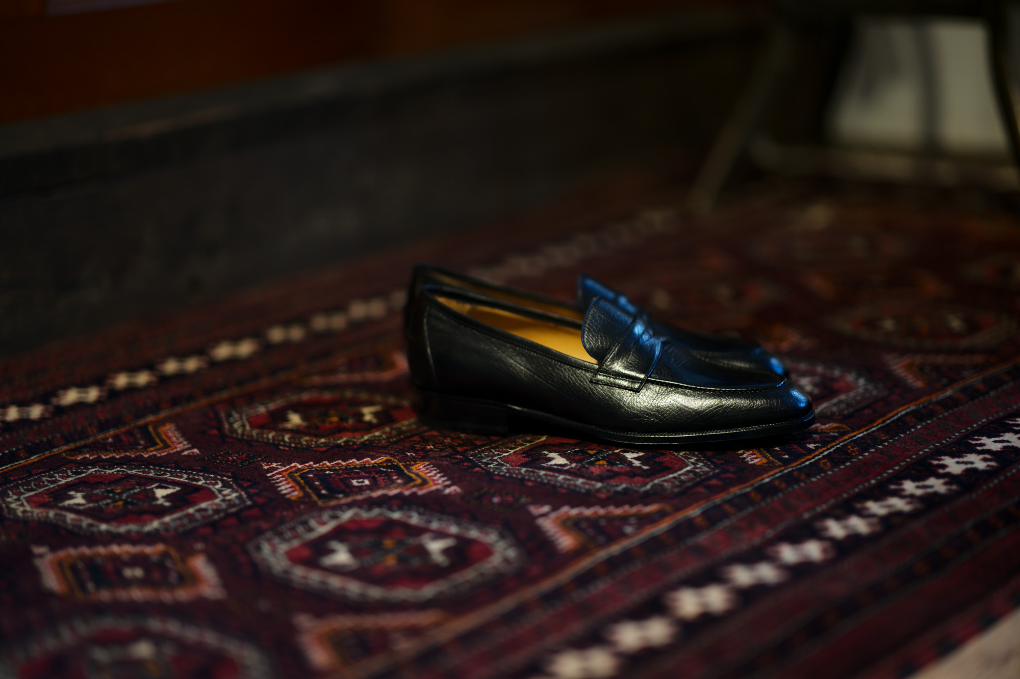 ENZO BONAFE(エンツォボナフェ) ART. EB-08 Coin Loafer コインローファー LAMA ラマレザー ドレスシューズ ローファー NERO(ブラック) made in italy (イタリア製) 2019 春夏新作 愛知 名古屋 enzobonafe エンツォボナフェ eb08 ローファー alto e diritto altoediritto アルトエデリット コードバン