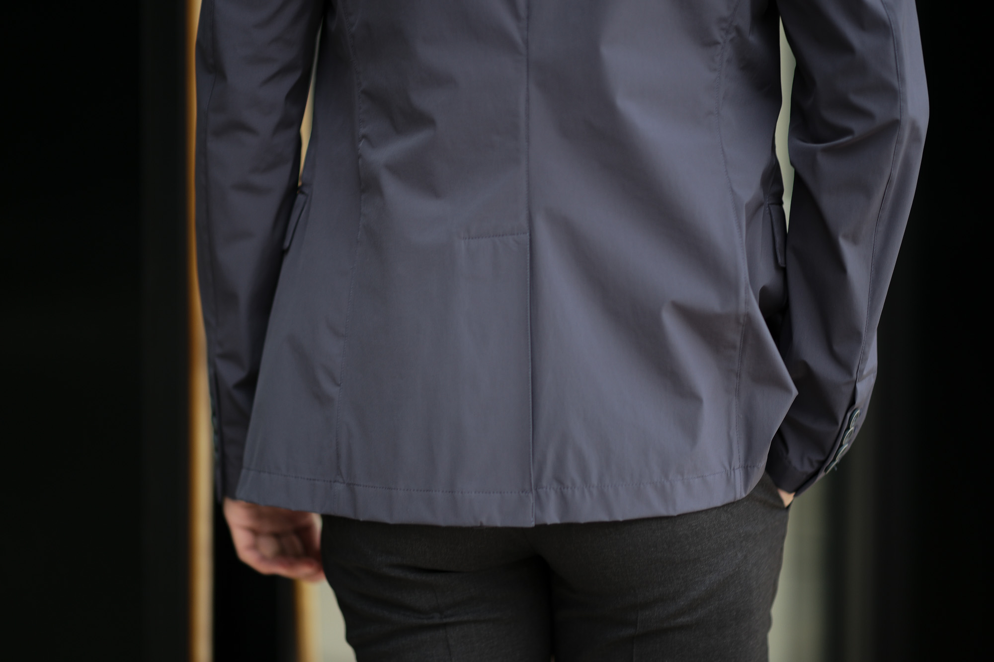 HERNO (ヘルノ) GA0069U Stretch Nylon Jacket (ストレッチ ナイロン ジャケット) 撥水ナイロン 2Bジャケット NAVY (ネイビー・9201) Made in italy (イタリア製) 2019 春夏新作 altoediritto アルトエデリット