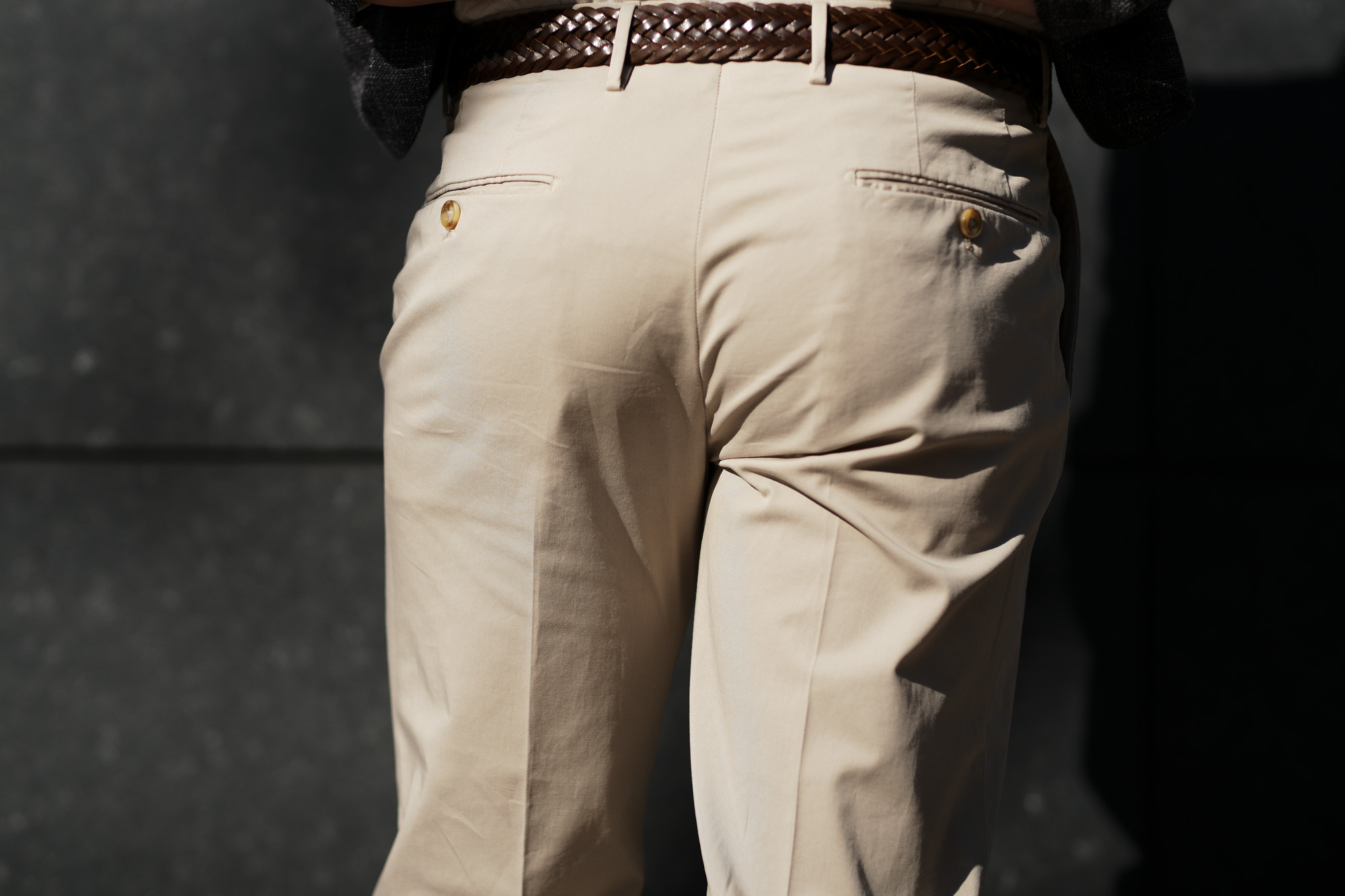 INCOTEX (インコテックス) N35 SLIM FIT (1NGW35) HIGH COMFORT ROYAL BATAVIA コットン ストレッチ スラックス LIGHT BEIGE (ライトベージュ・425) 2019 春夏新作 愛知 名古屋 altoediritto アルトエデリット