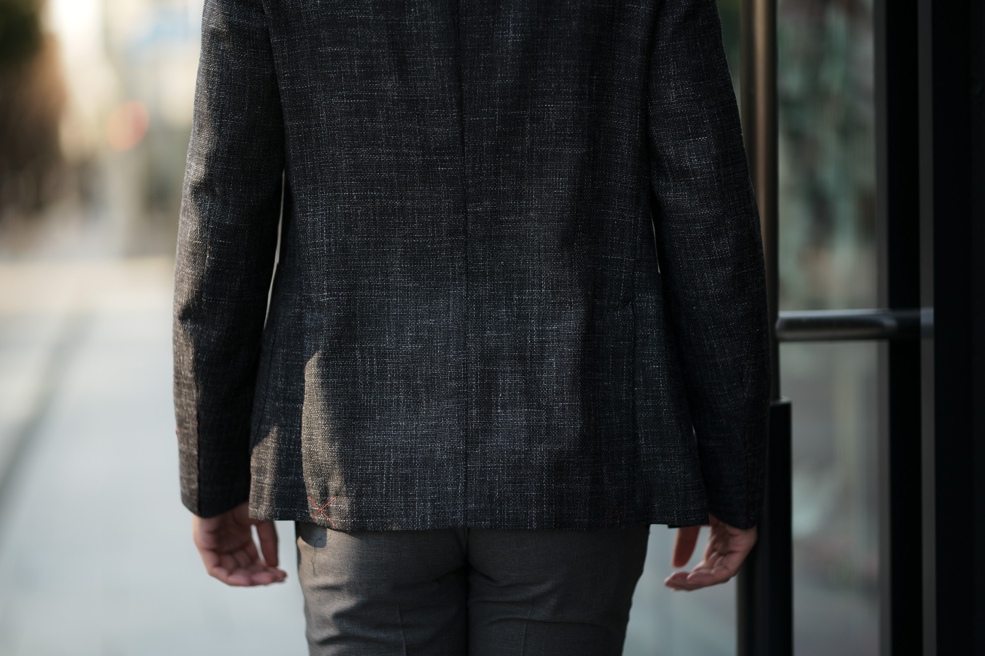 ISAIA (イザイア) POMPEI (ポンペイ) ウールシルクリネン サマー ジャケット BLACK (ブラック・990) Made in italy (イタリア製) 2019 春夏新作 愛知 名古屋 alto e diritto altoediritto アルトエデリット