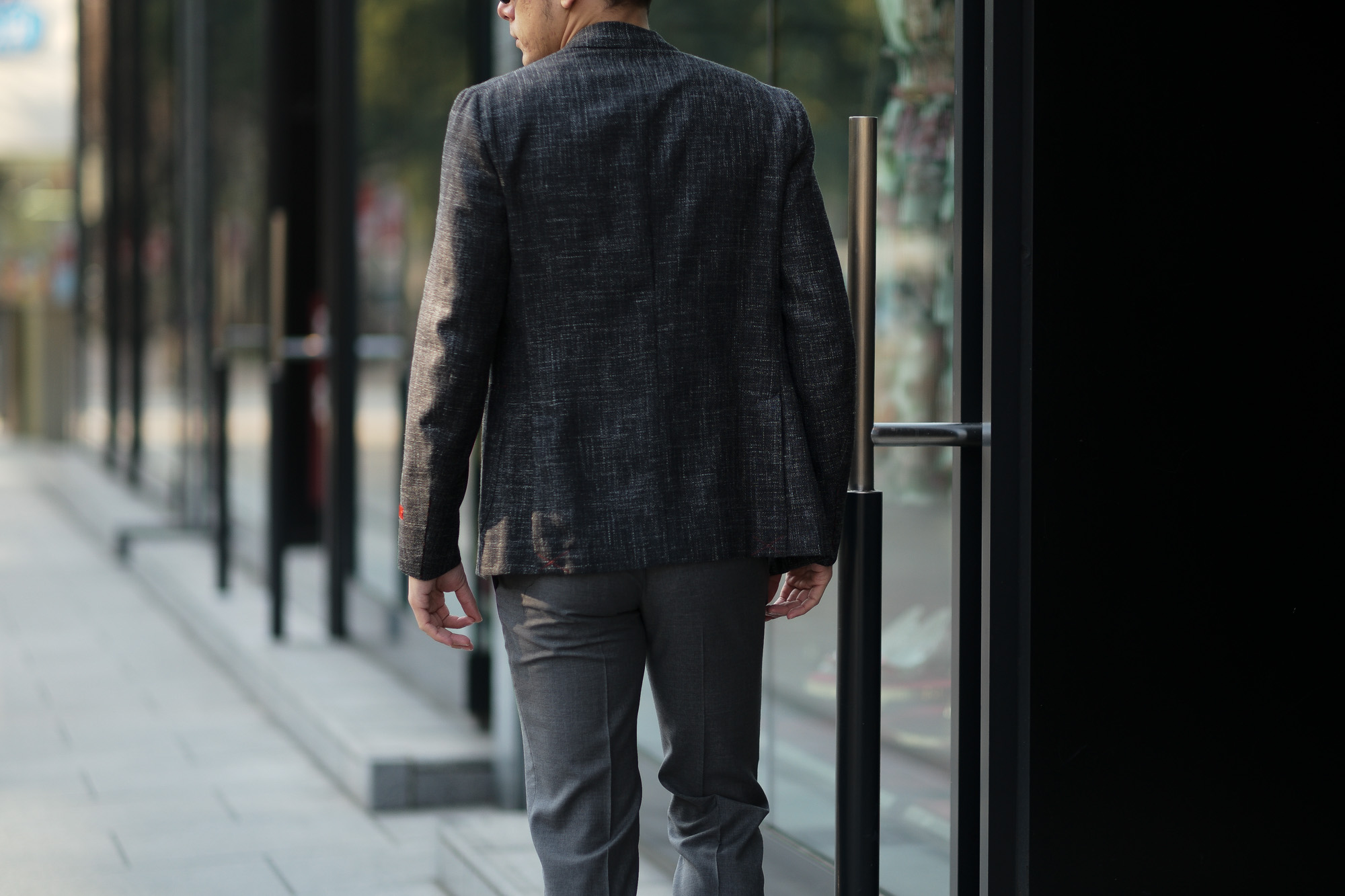 ISAIA (イザイア) POMPEI (ポンペイ) ウールシルクリネン サマー ジャケット BLACK (ブラック・990) Made in italy (イタリア製) 2019 春夏新作 愛知 名古屋 alto e diritto altoediritto アルトエデリット