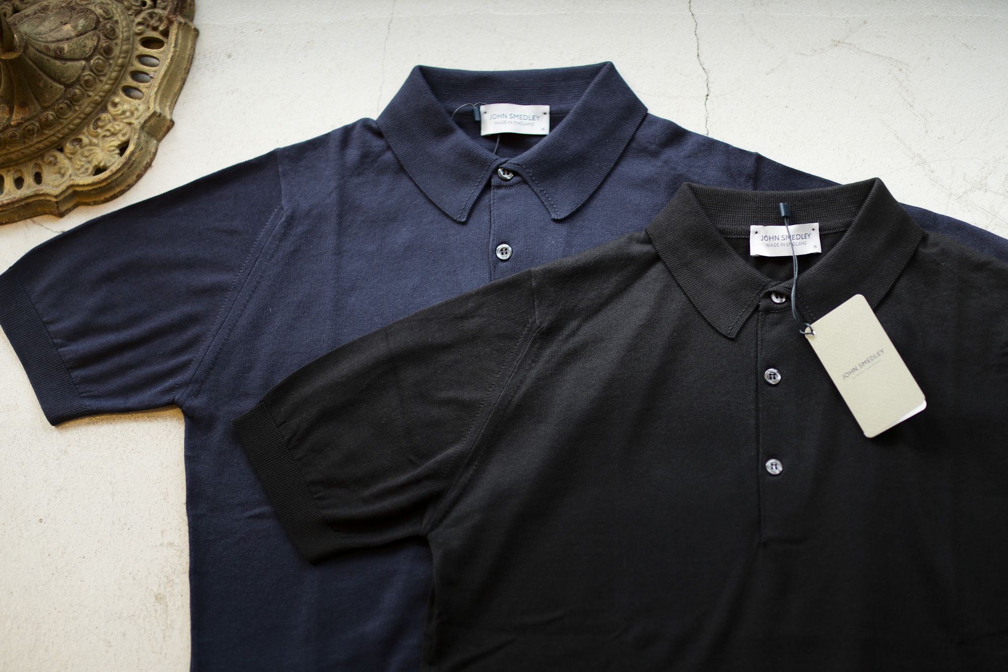 JOHN SMEDLEY (ジョンスメドレー) S3798 Polo Shirt SEA ISLAND COTTON (シーアイランドコットン) ポロシャツ NAVY (ネイビー) , BLACK (ブラック) Made in England (イギリス製) 2019 春夏新作 johnsmedley 愛知 名古屋 altoediritto アルトエデリット