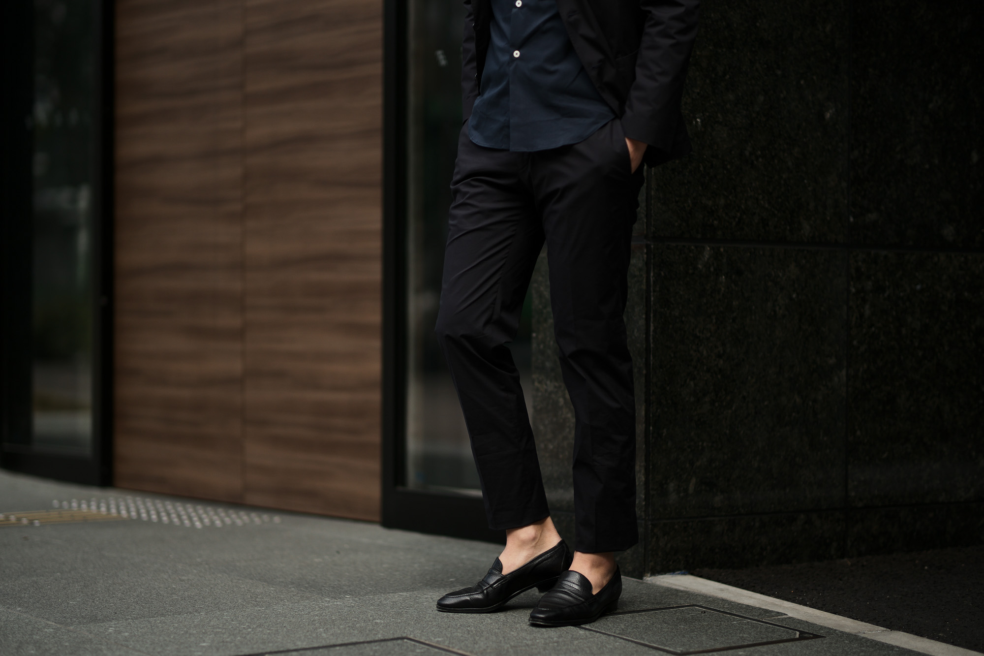 LARDINI (ラルディーニ) EASY WEAR (イージーウエア) Cotton Suit (コットン スーツ) コットン ストレッチ ポプリン スーツ NAVY (ネイビー・4) made in italy (イタリア製) 2019 春夏新作 愛知 名古屋 altoediritto アルトエデリット