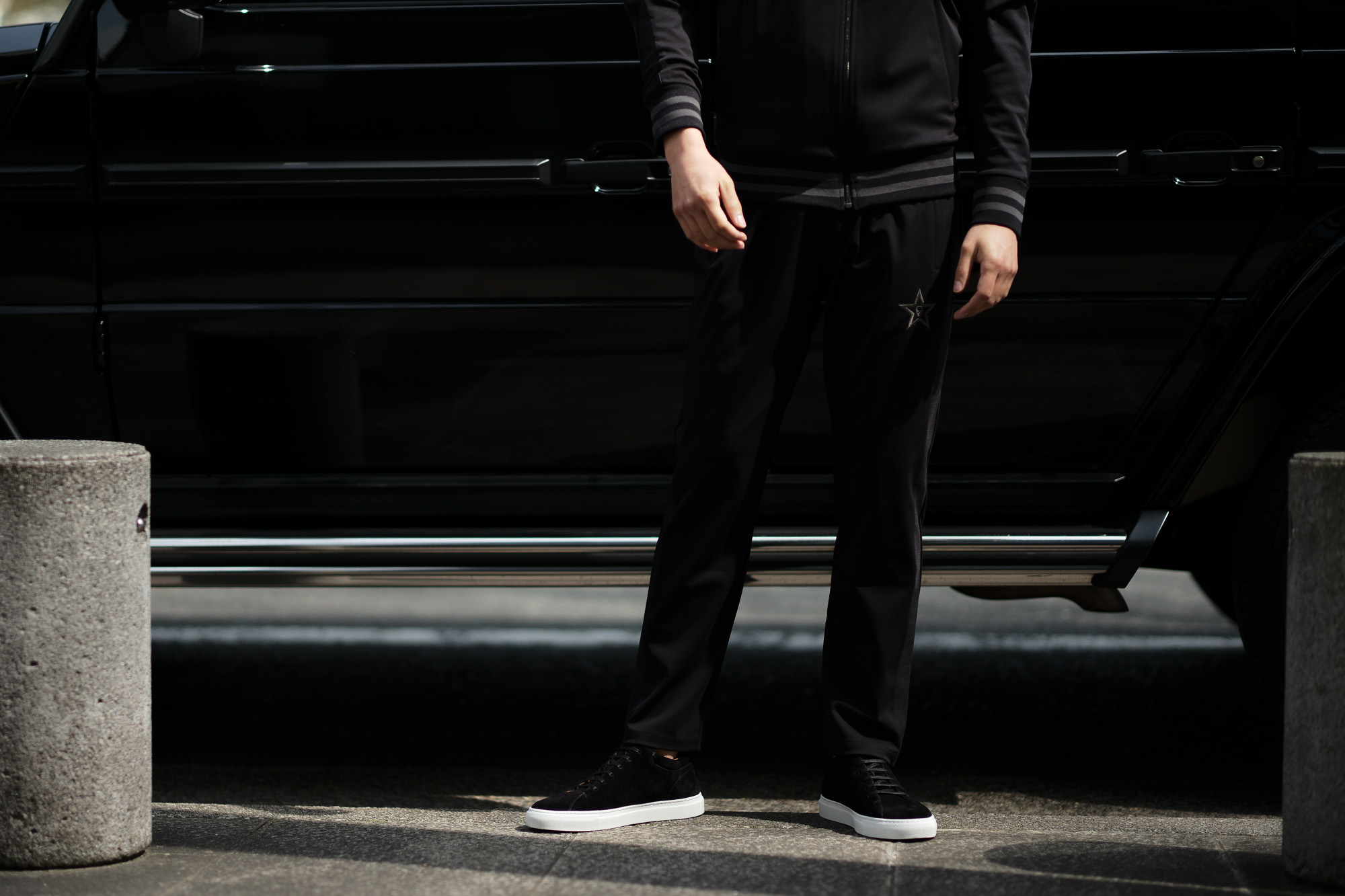 lucien pellat-finet (ルシアン ペラフィネ) Track Pants スカルスターバンド パンツ BLACK (ブラック) MADE IN JAPAN (日本製) 2019 春夏新作　lucienpellatfinet ルシアンペラフィネ alto e diritto アルトエデリット 愛知 名古屋 altoediritto