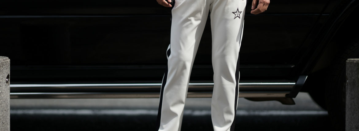 lucien pellat-finet (ルシアン ペラフィネ) Track Pants スカルスターバンド パンツ WHITE (ホワイト) MADE IN JAPAN (日本製) 2019 春夏新作　lucienpellatfinet ルシアンペラフィネ alto e diritto アルトエデリット 愛知 名古屋 altoediritto