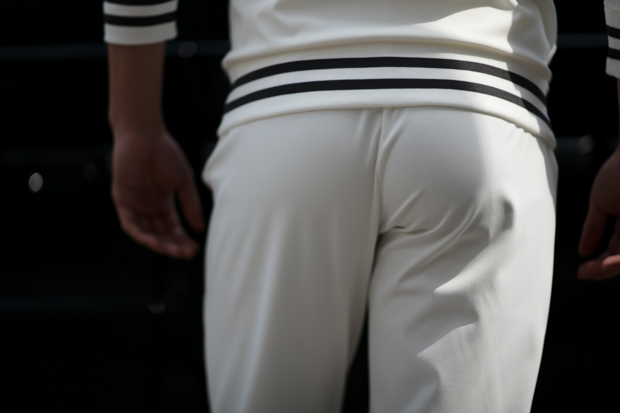 lucien pellat-finet (ルシアン ペラフィネ) Track Pants スカルスターバンド パンツ WHITE (ホワイト) MADE IN JAPAN (日本製) 2019 春夏新作　lucienpellatfinet ルシアンペラフィネ alto e diritto アルトエデリット 愛知 名古屋 altoediritto