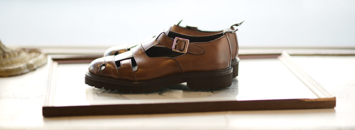 WH (ダブルエイチ) WH-0900 Gurkha Sandals Birdie Last (バーディラスト) ANNONAY Vocalou Calf Leather グルカサンダル ANT BROWN (アンティークブラウン) MADE IN JAPAN (日本製) 2019 春夏新作 【第2便ご予約受付中】wh0900 サンダル グルカ altoediritto アルトエデリット 干場義政 yoshimasahoshiba 坪内浩 hiroshitsubouchi