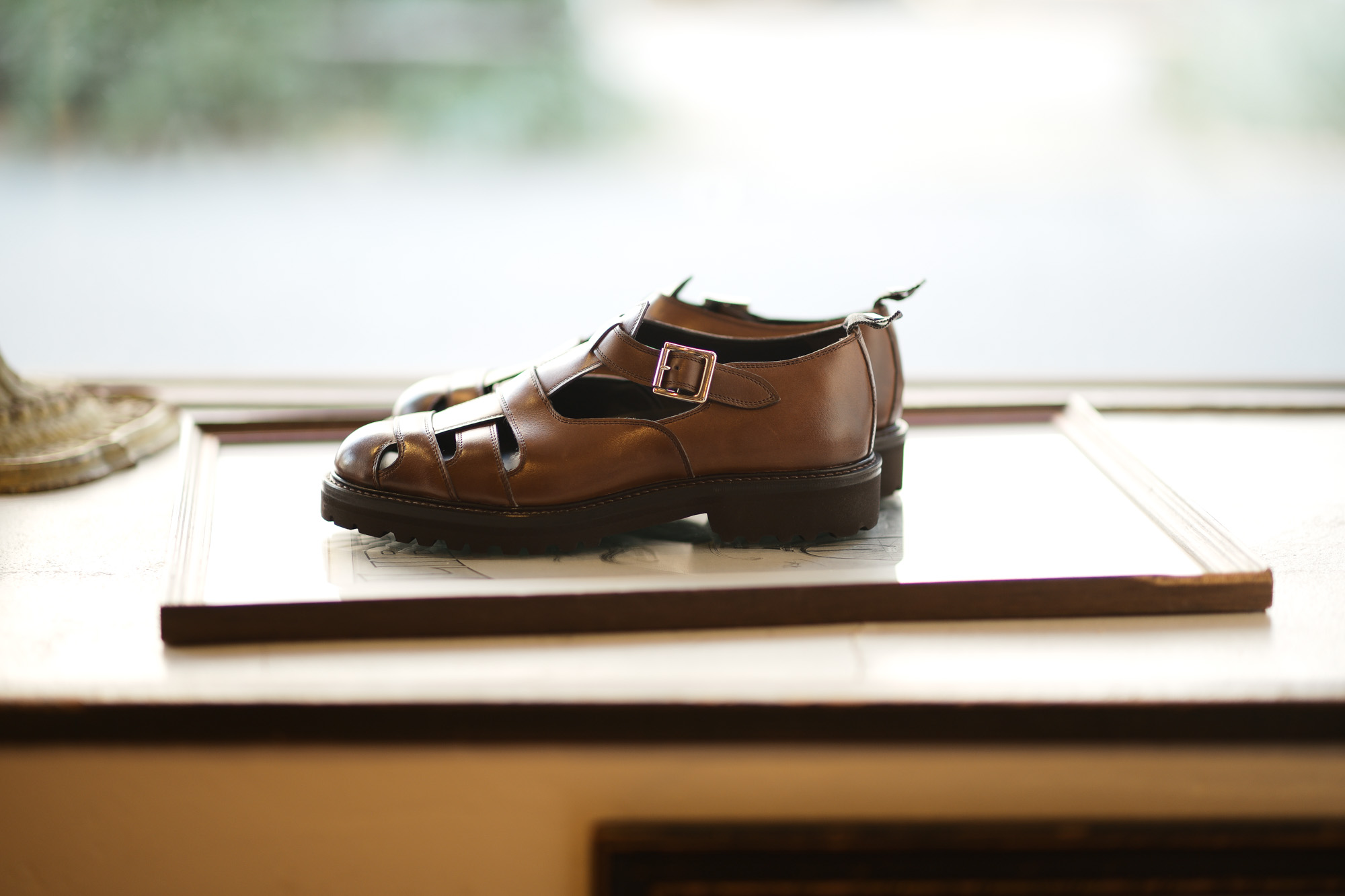 WH (ダブルエイチ) WH-0900 Gurkha Sandals Birdie Last (バーディラスト) ANNONAY Vocalou Calf Leather グルカサンダル ANT BROWN (アンティークブラウン) MADE IN JAPAN (日本製) 2019 春夏新作 【第2便ご予約受付中】wh0900 サンダル グルカ altoediritto アルトエデリット 干場義政 yoshimasahoshiba 坪内浩 hiroshitsubouchi