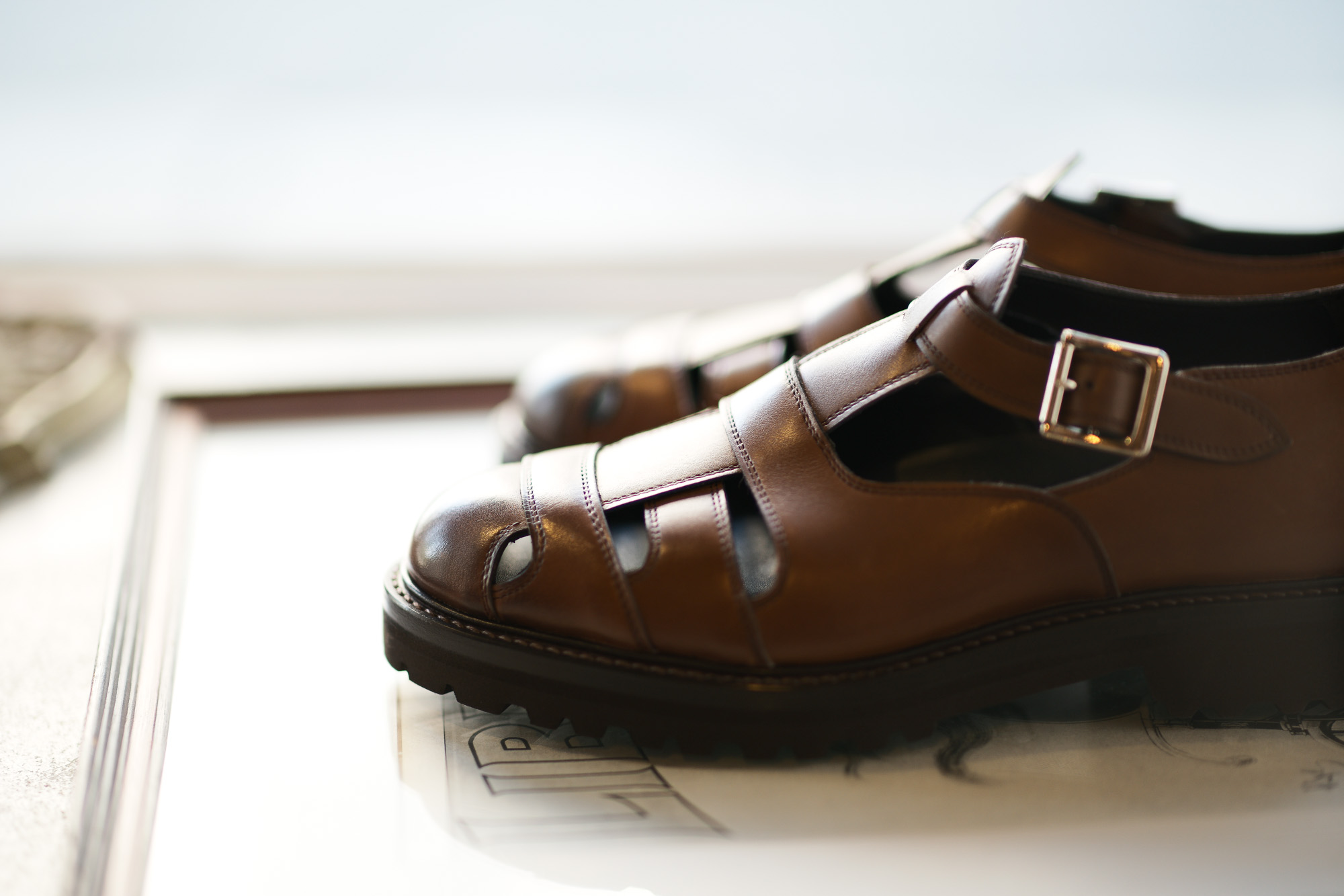 WH (ダブルエイチ) WH-0900 Gurkha Sandals Birdie Last (バーディラスト) ANNONAY Vocalou Calf Leather グルカサンダル ANT BROWN (アンティークブラウン) MADE IN JAPAN (日本製) 2019 春夏新作 【第2便ご予約受付中】wh0900 サンダル グルカ altoediritto アルトエデリット 干場義政 yoshimasahoshiba 坪内浩 hiroshitsubouchi