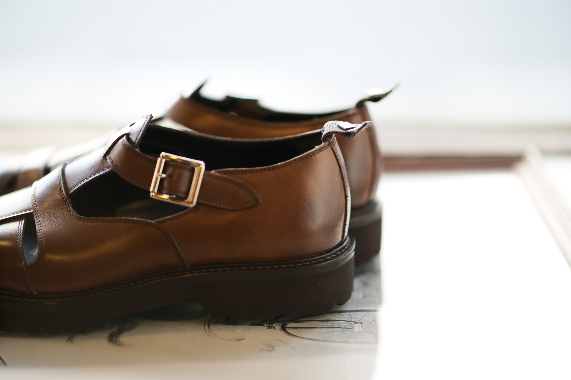 WH (ダブルエイチ) WH-0900 Gurkha Sandals Birdie Last (バーディラスト) ANNONAY Vocalou Calf Leather グルカサンダル ANT BROWN (アンティークブラウン) MADE IN JAPAN (日本製) 2019 春夏新作 【第2便ご予約受付中】wh0900 サンダル グルカ altoediritto アルトエデリット 干場義政 yoshimasahoshiba 坪内浩 hiroshitsubouchi