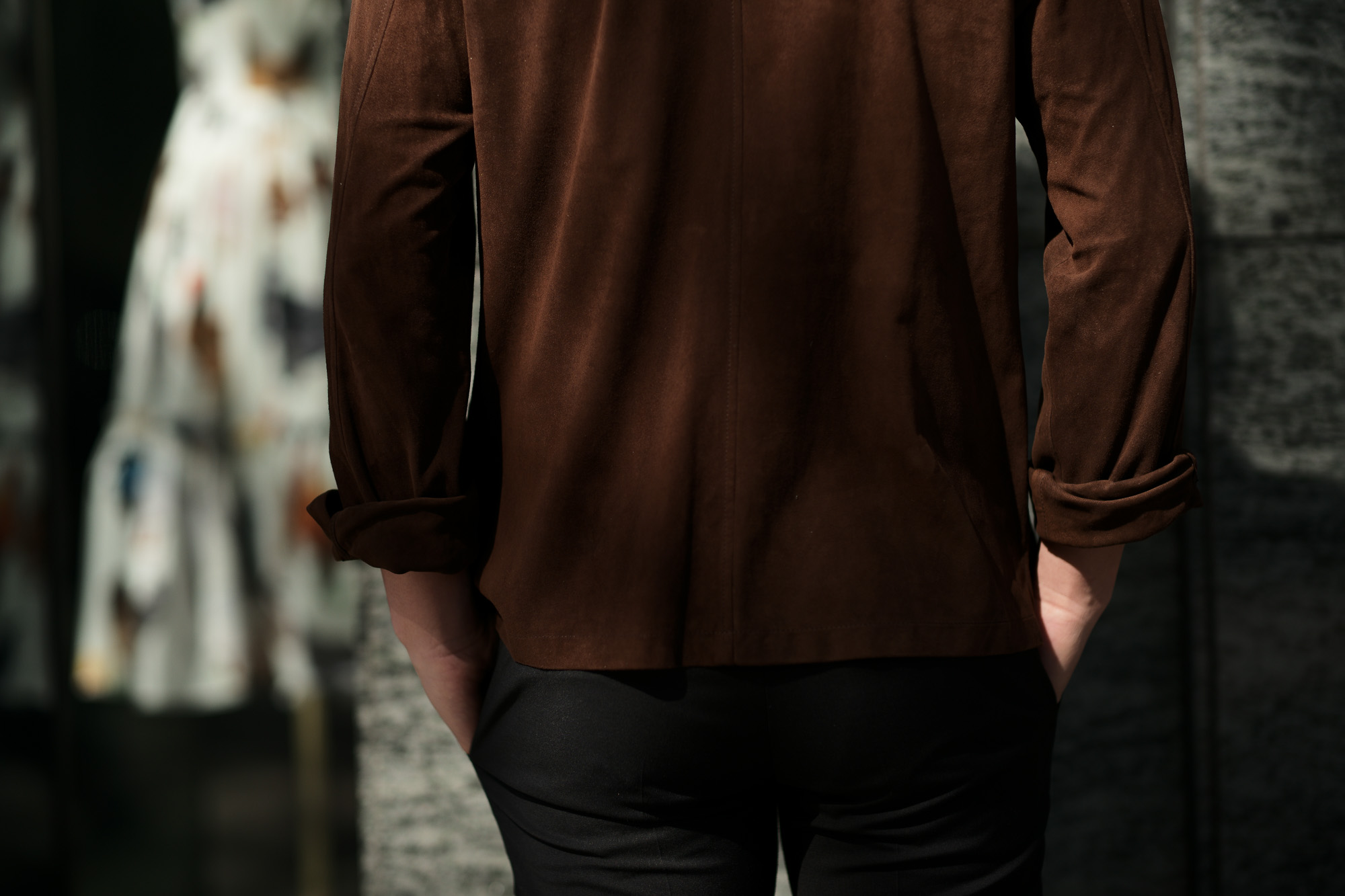 Alfredo Rifugio (アルフレード リフージオ) SS326 CAMOSCIO Summer Suede Leather Shirts サマースウェード レザーシャツ BROWN (ブラウン) made in italy (イタリア製) 2019 春夏新作 alfredorifujio アルフレードリフージオ 愛知 名古屋 Alto e Diritto アルト エ デリット alto e diritto アルトエデリット レザージャケット 素肌にレザー 42,44,46,48,50,52