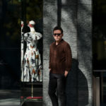 Alfredo Rifugio (アルフレード リフージオ) SS326 CAMOSCIO Summer Suede Leather Shirts サマースウェード レザーシャツ BROWN (ブラウン) made in italy (イタリア製) 2019 春夏新作のイメージ